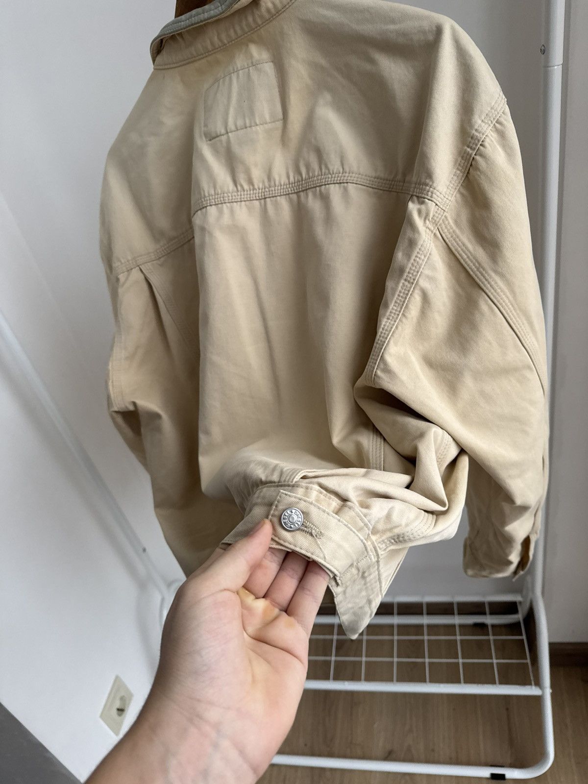 Diesel Vintage Diesel 90s Workwear Beige Utility Canvas Button-Up Size US L / EU 52-54 / 3 - 23 Thumbnail