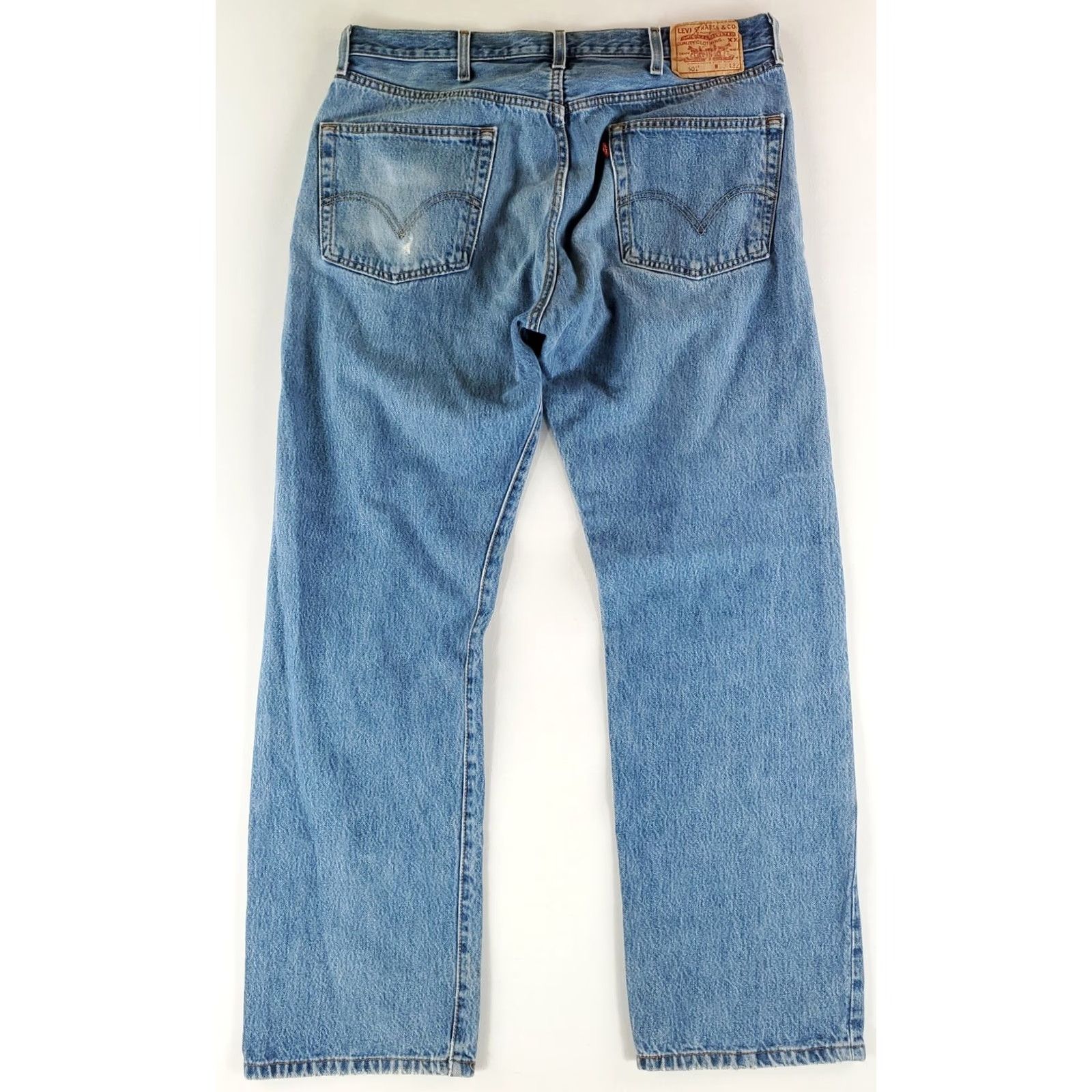Levi's Levi's 501 Jeans Mens 36x31 Actual Blue Y2K Straight Denim Pants Regular Size 36 Mens Size US 36 / EU 52 - 6 Thumbnail