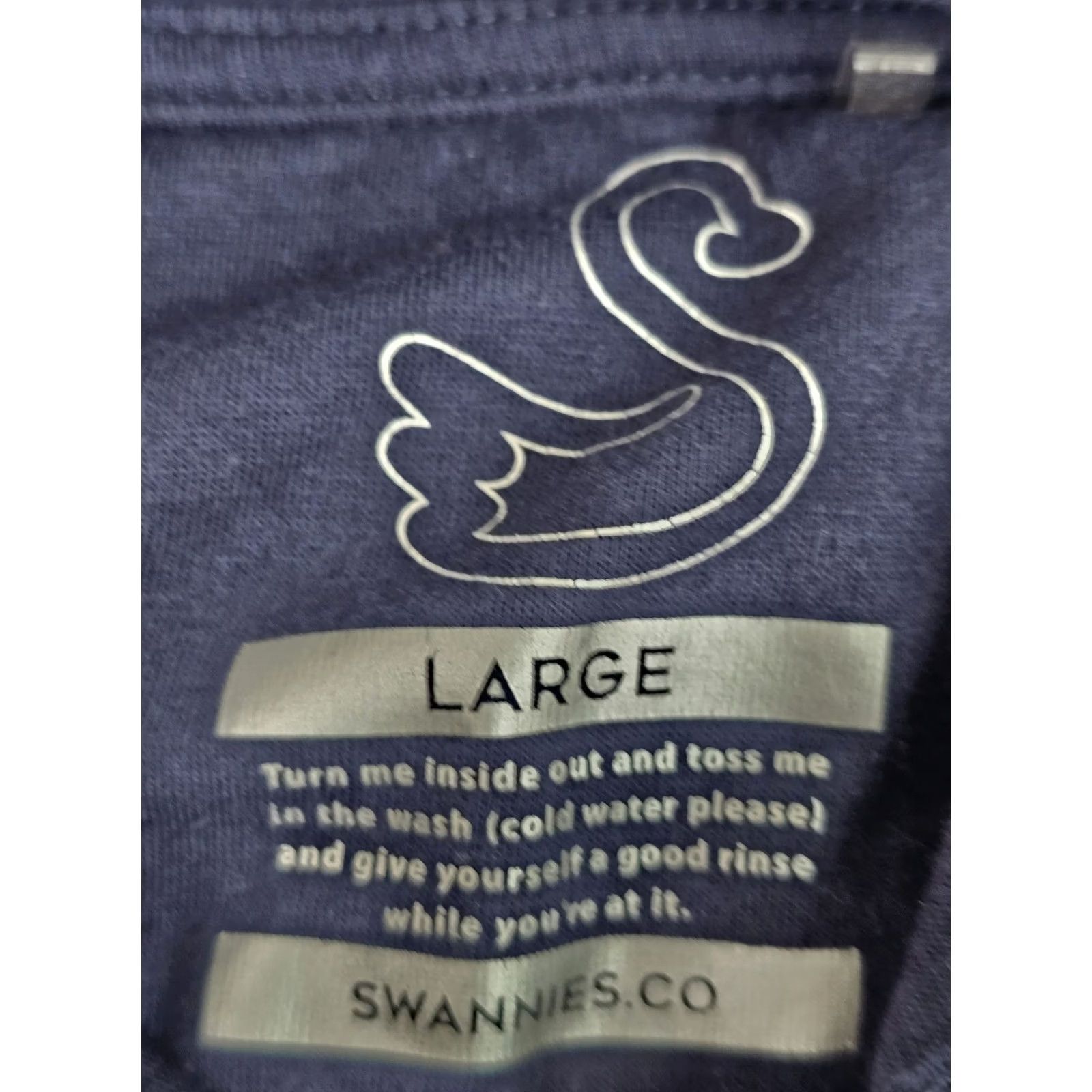 Vintage Swannies Bogey Train Golf Hoodie Pullover Men L Navy Blue Lightweight Graphic Slim/Regular Fit Commodities Size US L / EU 52-54 / 3 - 3 Thumbnail