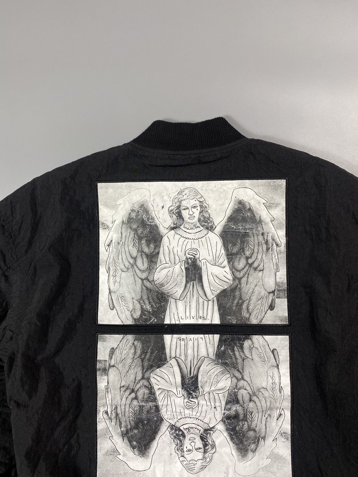 Haculla Haculla- Hand Painted Mirror Angel Bomber Jacket Size US L / EU 52-54 / 3 - 3 Thumbnail