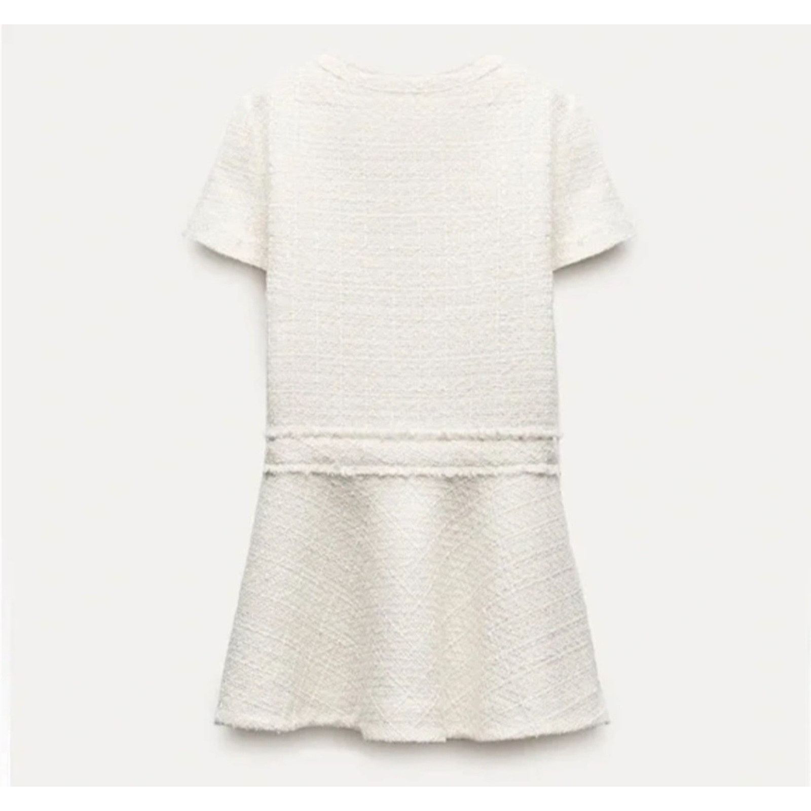 Zara ZARA WOMEN'S COLLECTION TEXTURED Tweed Mini Dress S Size S / US 4 / IT 40 - 7 Thumbnail