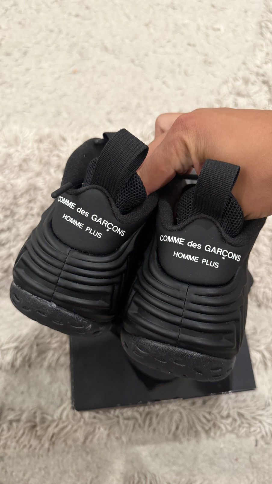 Comme des Garcons × Nike NIKE FOAMPOSITE X COMME DES GARCONS black 9.5 Size US 9.5 / EU 42-43 - 3 Thumbnail