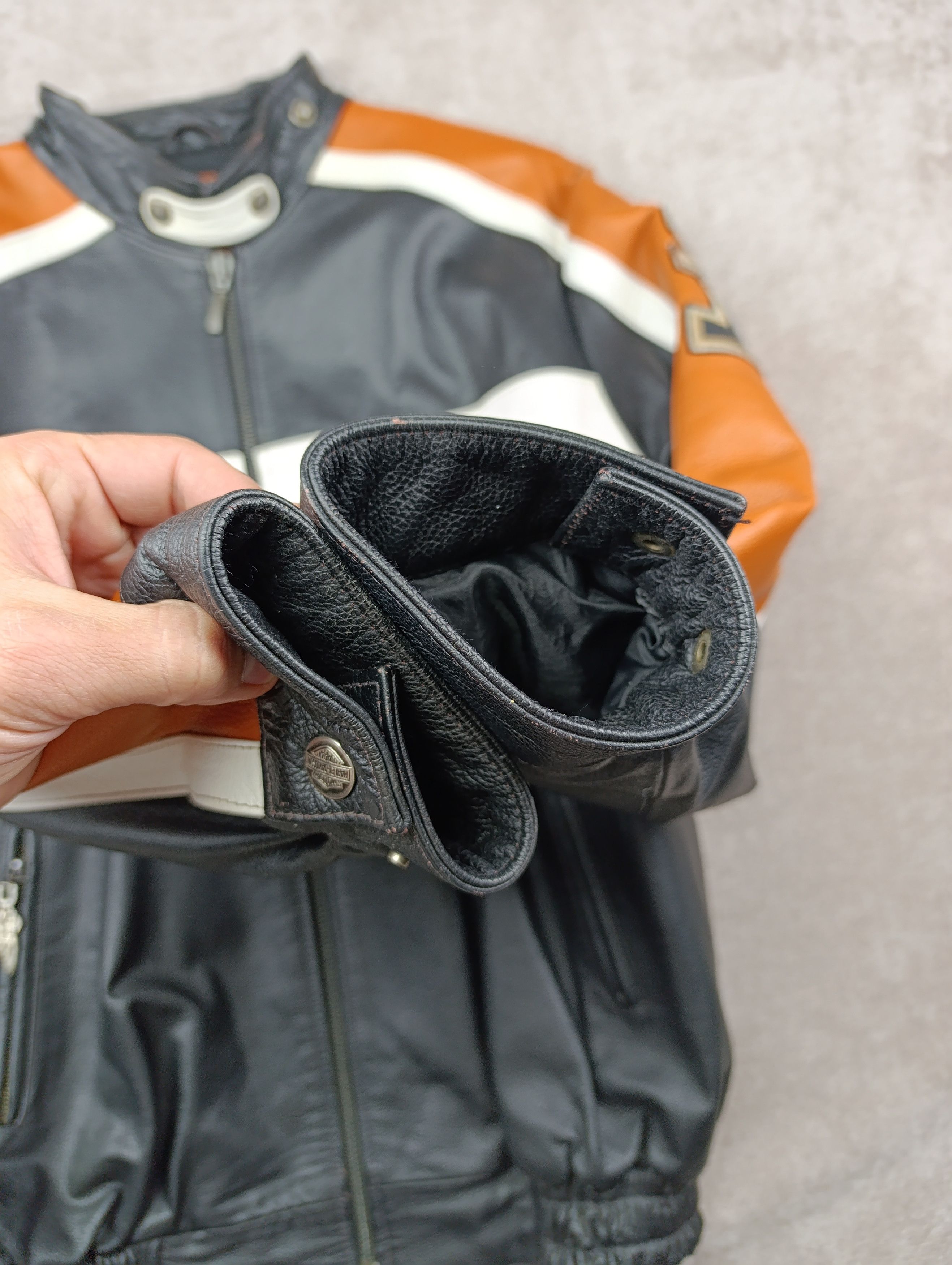 Harley Davidson Harley Davidson Mens Vintage Leather Biker Jacket Size US M / EU 48-50 / 2 - 5 Thumbnail