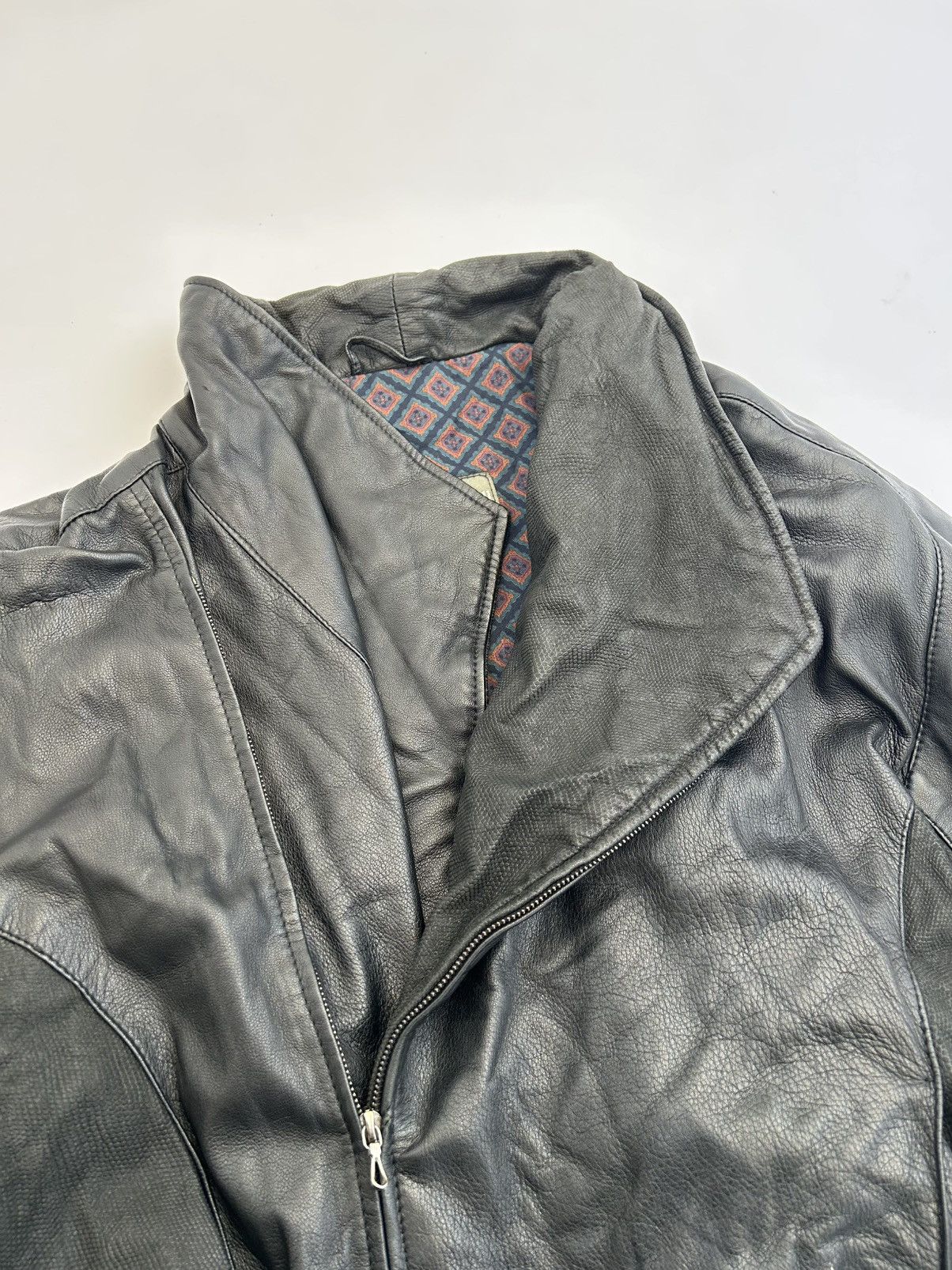 Other Robert Maxwell Asymmetrical Leather Jacket Size US M / EU 48-50 / 2 - 4 Thumbnail