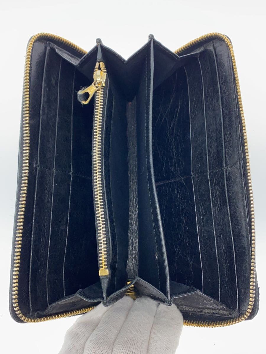 Balenciaga Balenciaga Sheep Leather Long Wallet Black Size ONE SIZE - 4 Thumbnail