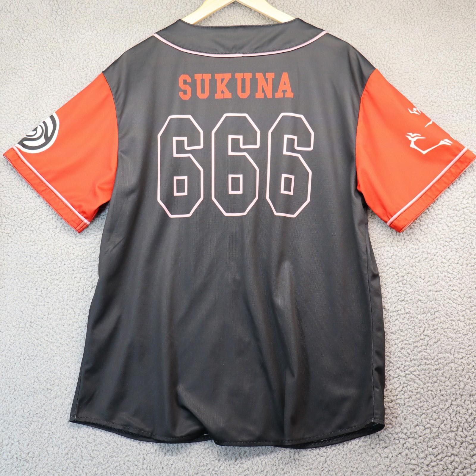 Other Jujutsu Kaisen Anime Ape Sukuna Baseball Black Jersey Large Size US L / EU 52-54 / 3 - 8 Thumbnail
