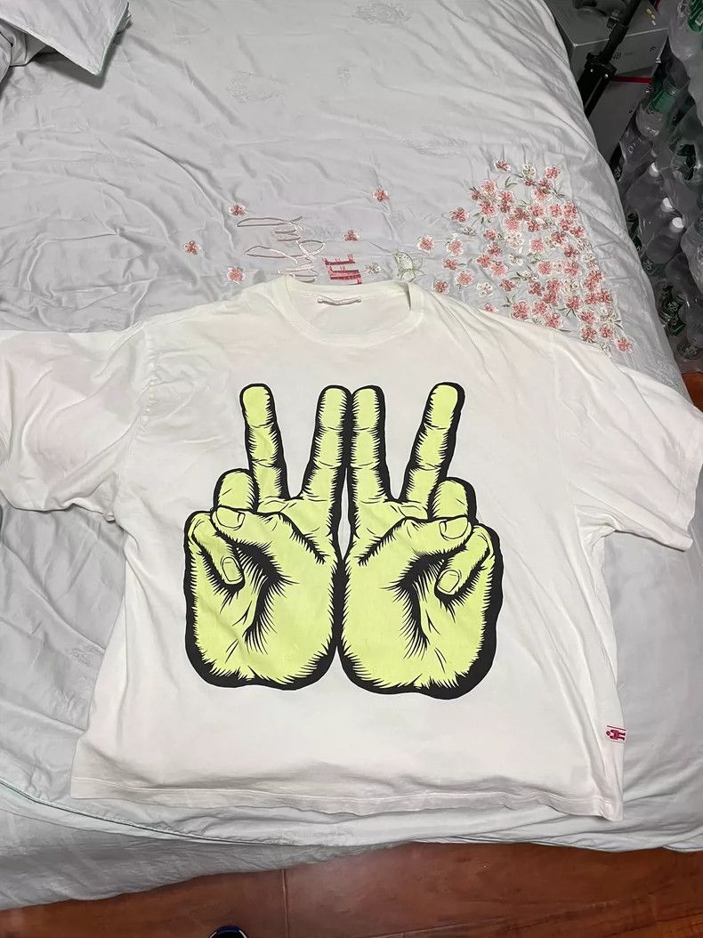Walter Van Beirendonck Walter Van Beirendonck Peace Sign T-Shirt - dmc Size US L / EU 52-54 / 3 - 1 Thumbnail