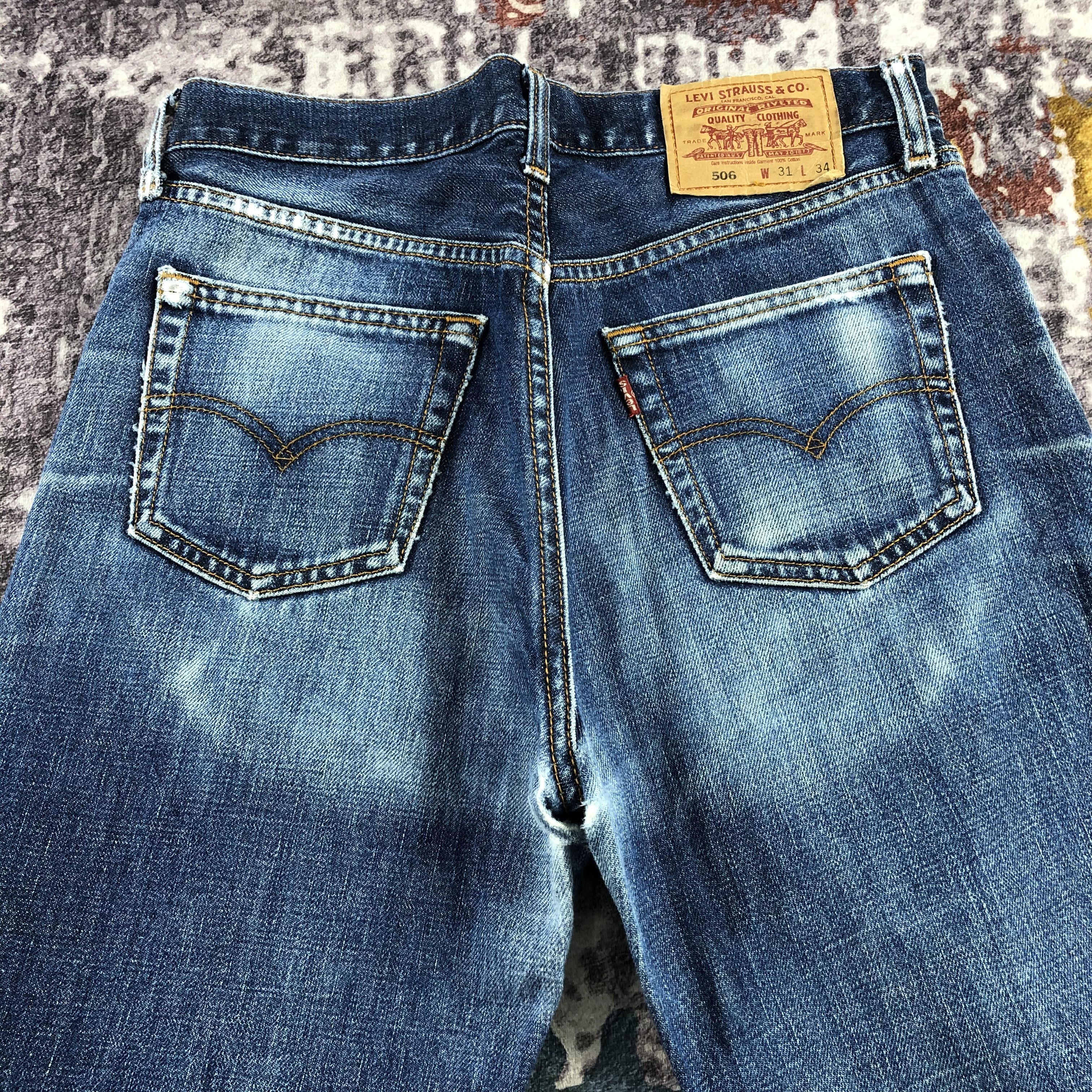 Levi's × Vintage 90s Vintage Blue Wash Levis 506 Jeans-JM2764 Size US 30 / EU 46 - 5 Thumbnail