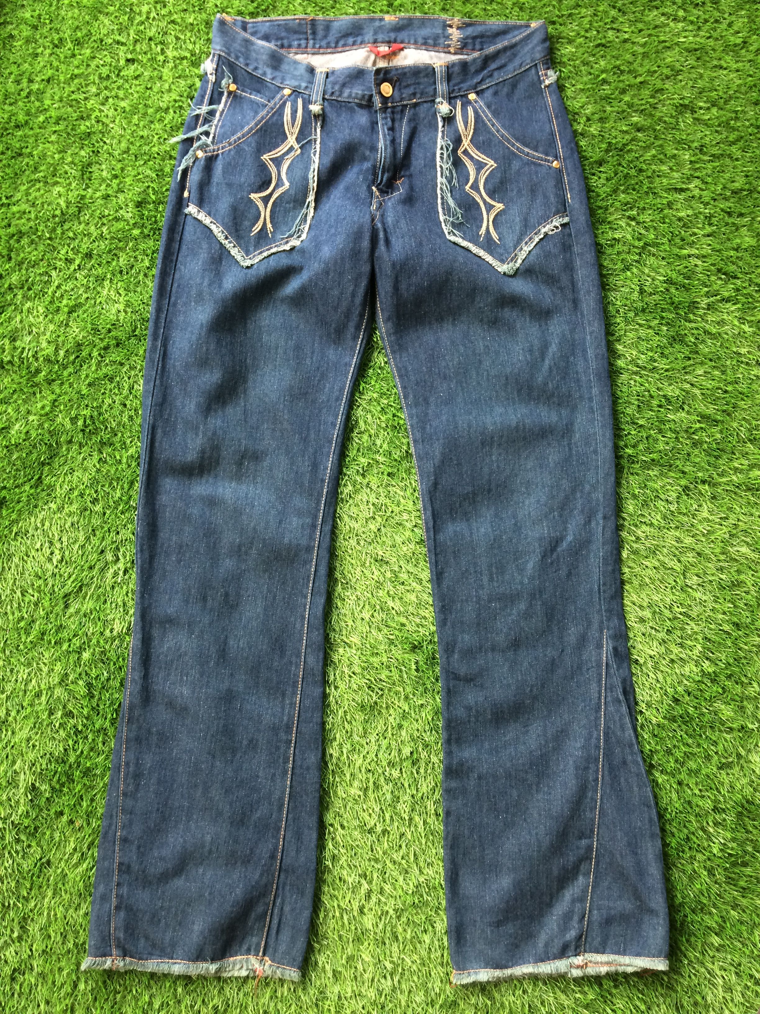 Japanese Brand Flare Jeans Edwin Japan Boot Cut #D-711 Size US 33 - 1 Thumbnail