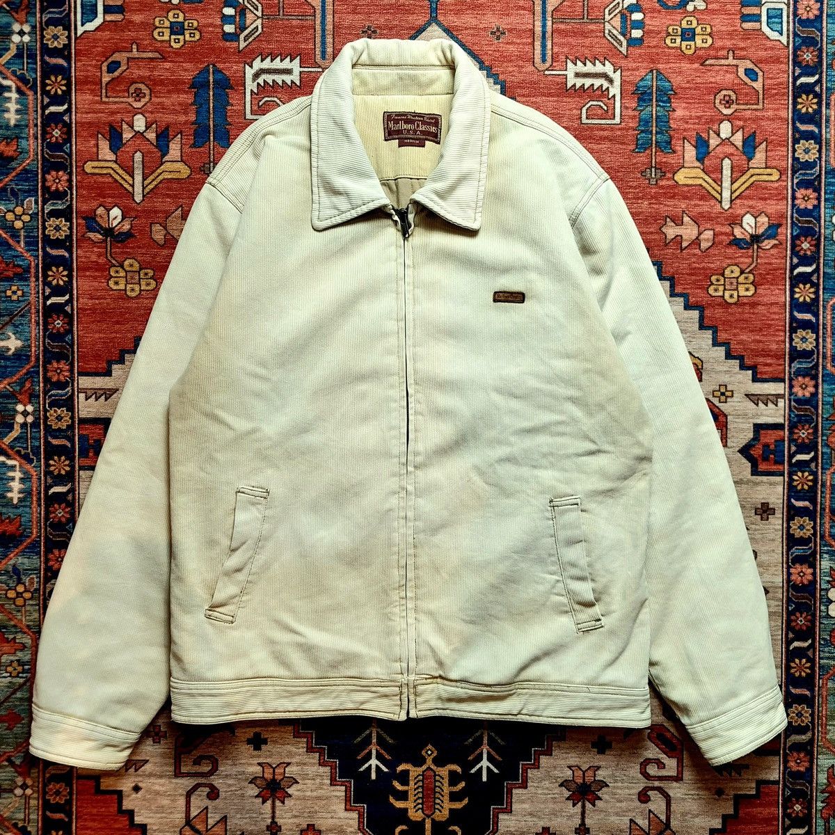 Gilet cuir vintage MARLBORO CLASSICS taille L made in Italy années 80 - Vêtements