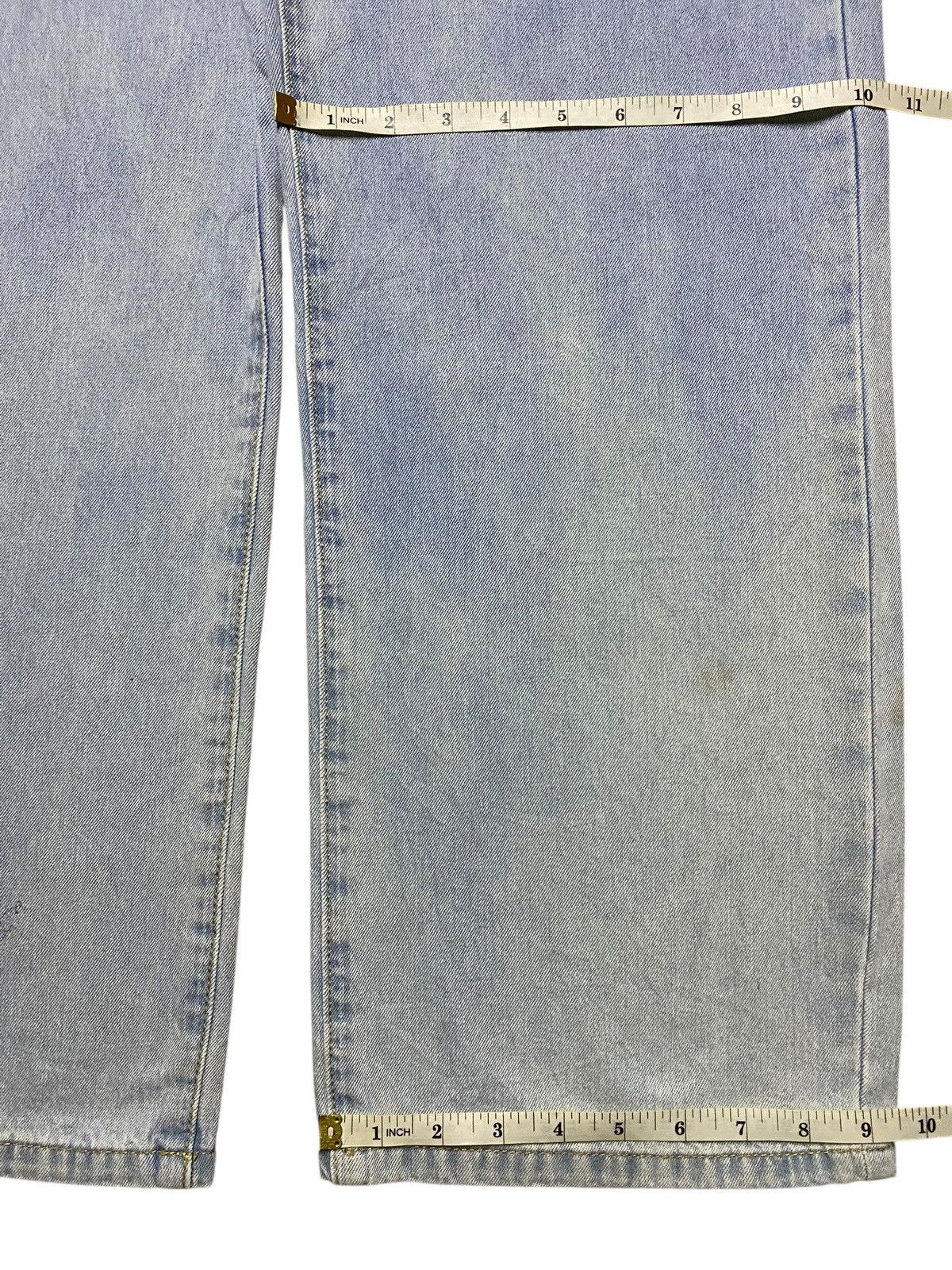 Japanese Brand Dazy Wide Leg Light Wash Jeans Minimalist Korean Style Size US 30 / EU 46 - 10 Thumbnail