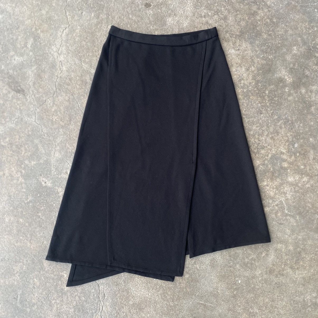 Helmut Lang ‼️LAST DROP‼️Helmut Lang Asymmetrical Bondage Skirt Black Size 32" / US 10 / IT 46 - 2 Thumbnail
