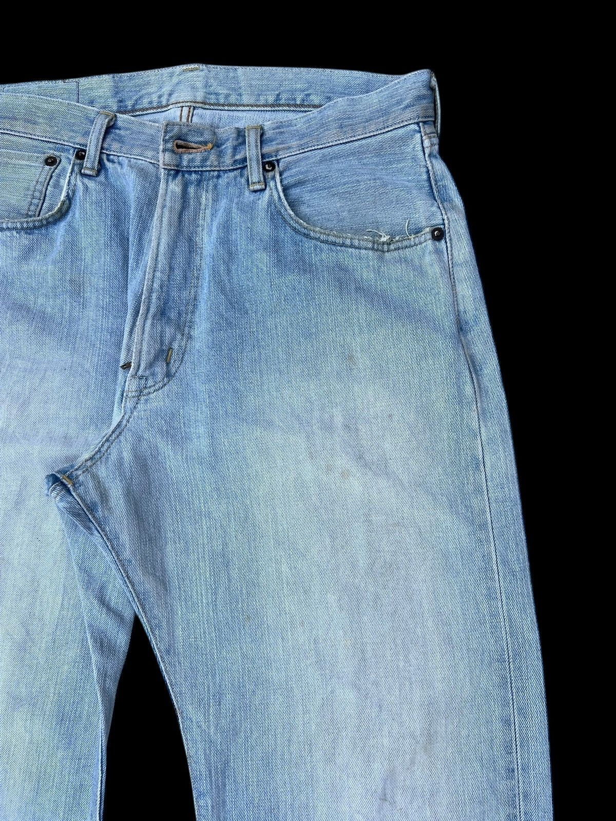 Edwin 2000s Edwin 505 Distressed Aging Mud Denim Selvedge Jeans Size US 32 / EU 48 - 11 Thumbnail