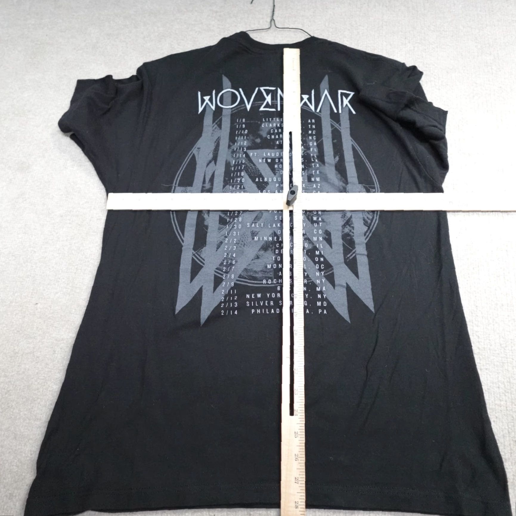 Doublet Wovenwar Shirt Large Black Tour Concert Double Sided T-Shirt Crew Neck Men L Black Band Size US L / EU 52-54 / 3 - 2 Thumbnail
