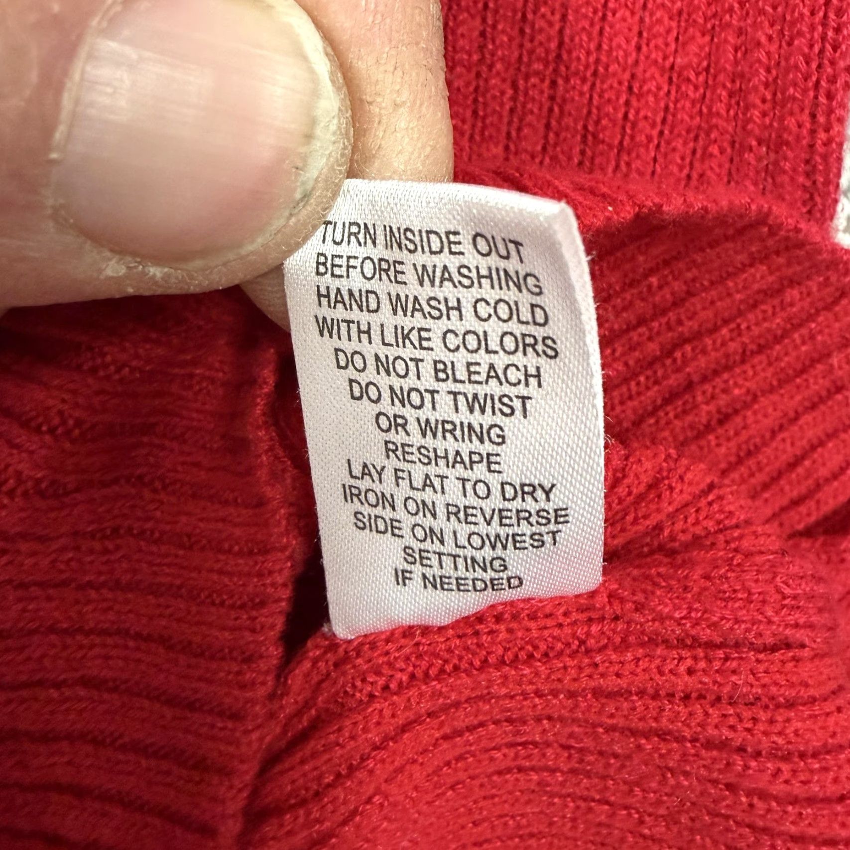 Vintage Notations Sweater Red Womens XL Tunic Knit Rhinestone Holiday Normcore Layering Size XL / US 12-14 / IT 48-50 - 7 Thumbnail