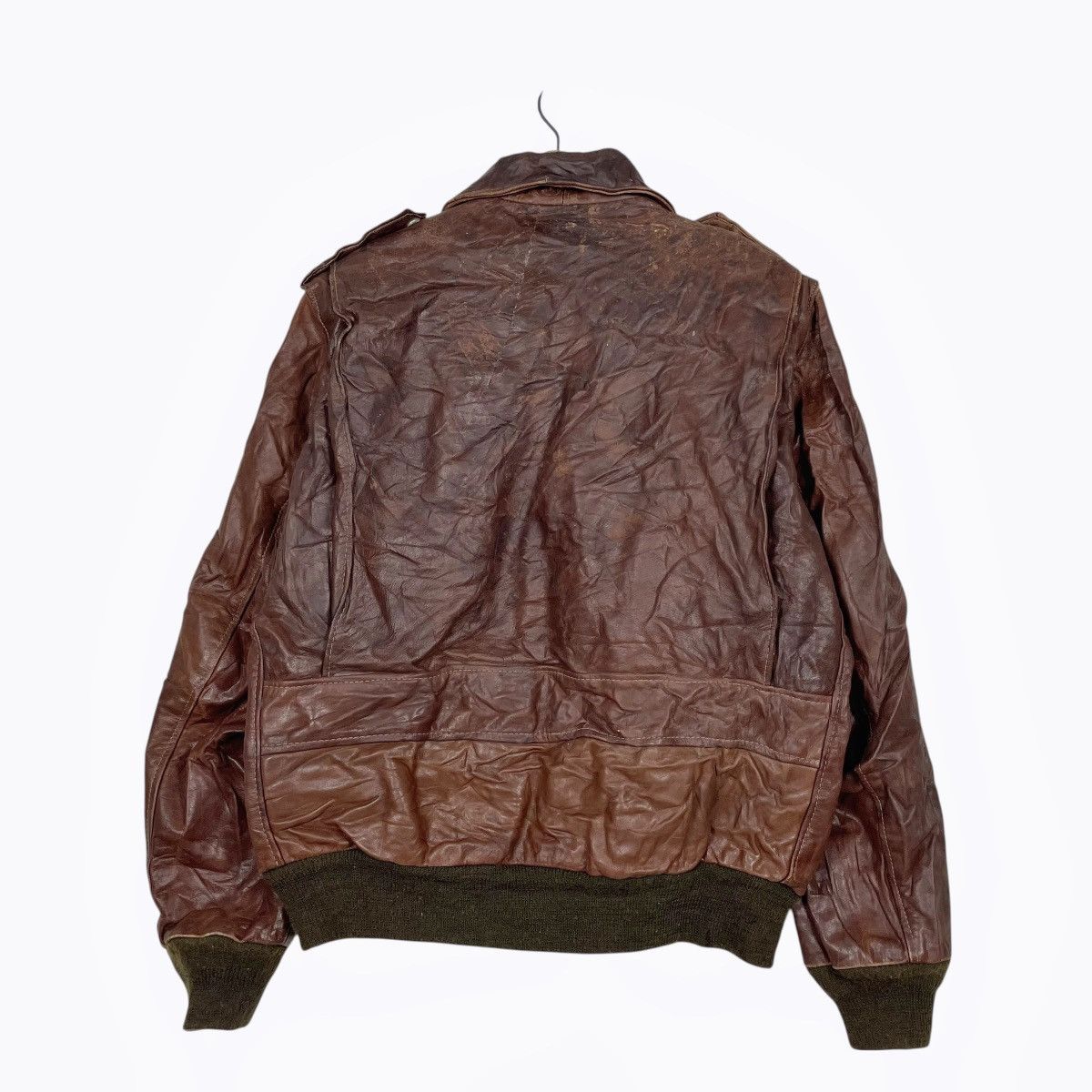 Schott Vintage Schott NYC I.S674.M.S Leather Flight Jacket Size US M / EU 48-50 / 2 - 7 Thumbnail