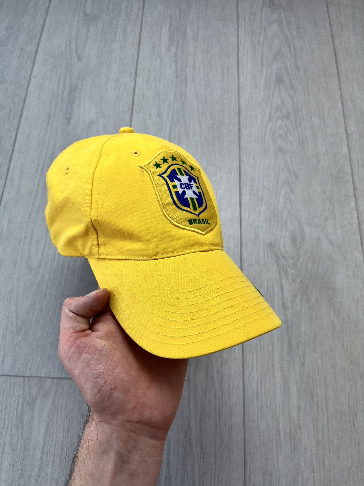 Nike × Vintage Vintage Nike Brazil Cap Soccer Blokecore Football Y2K 90s Size ONE SIZE - 10 Thumbnail