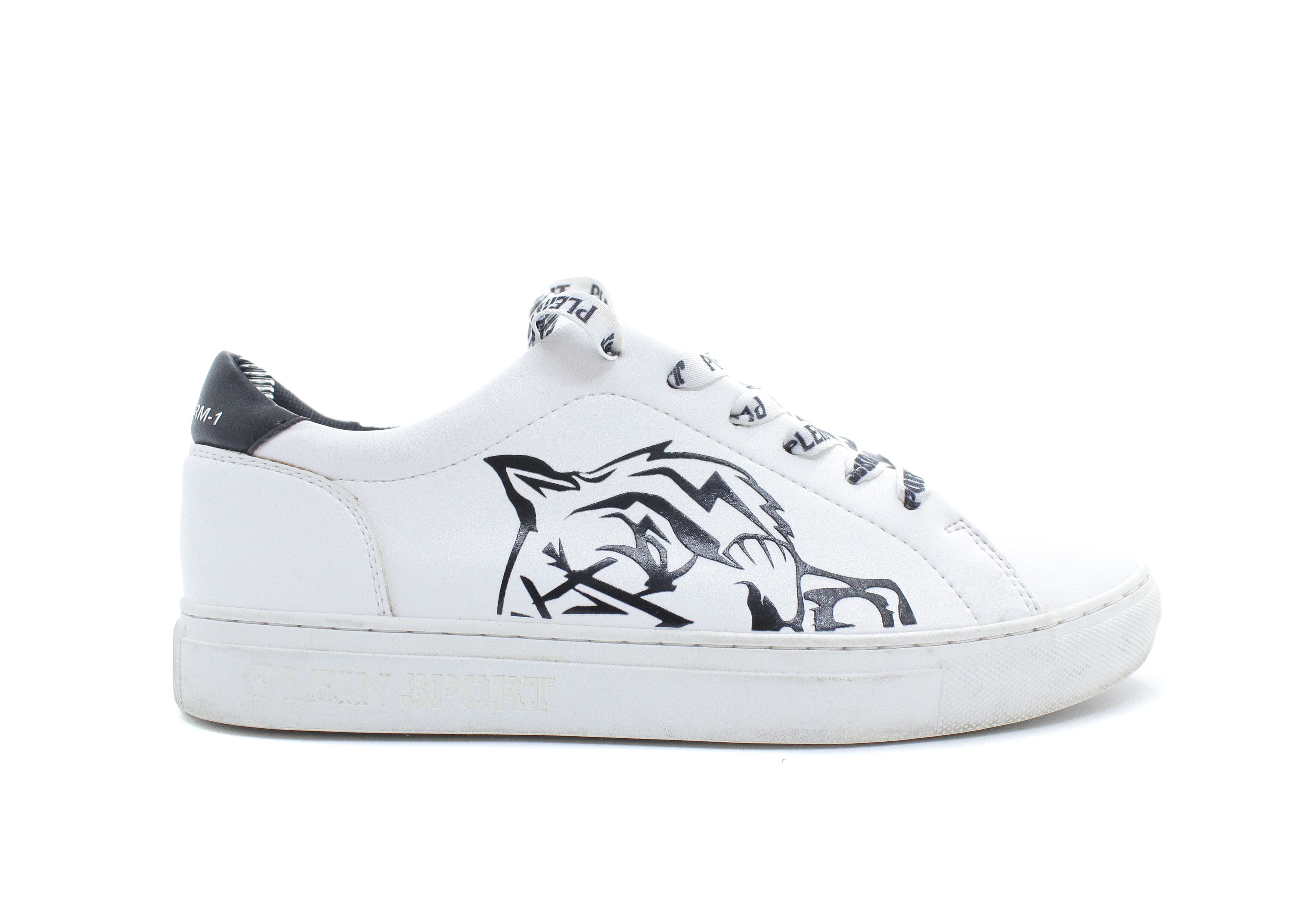 Philipp Plein SPORT Tiger Leather Sneakers Size US 7 / IT 37 - 2 Thumbnail