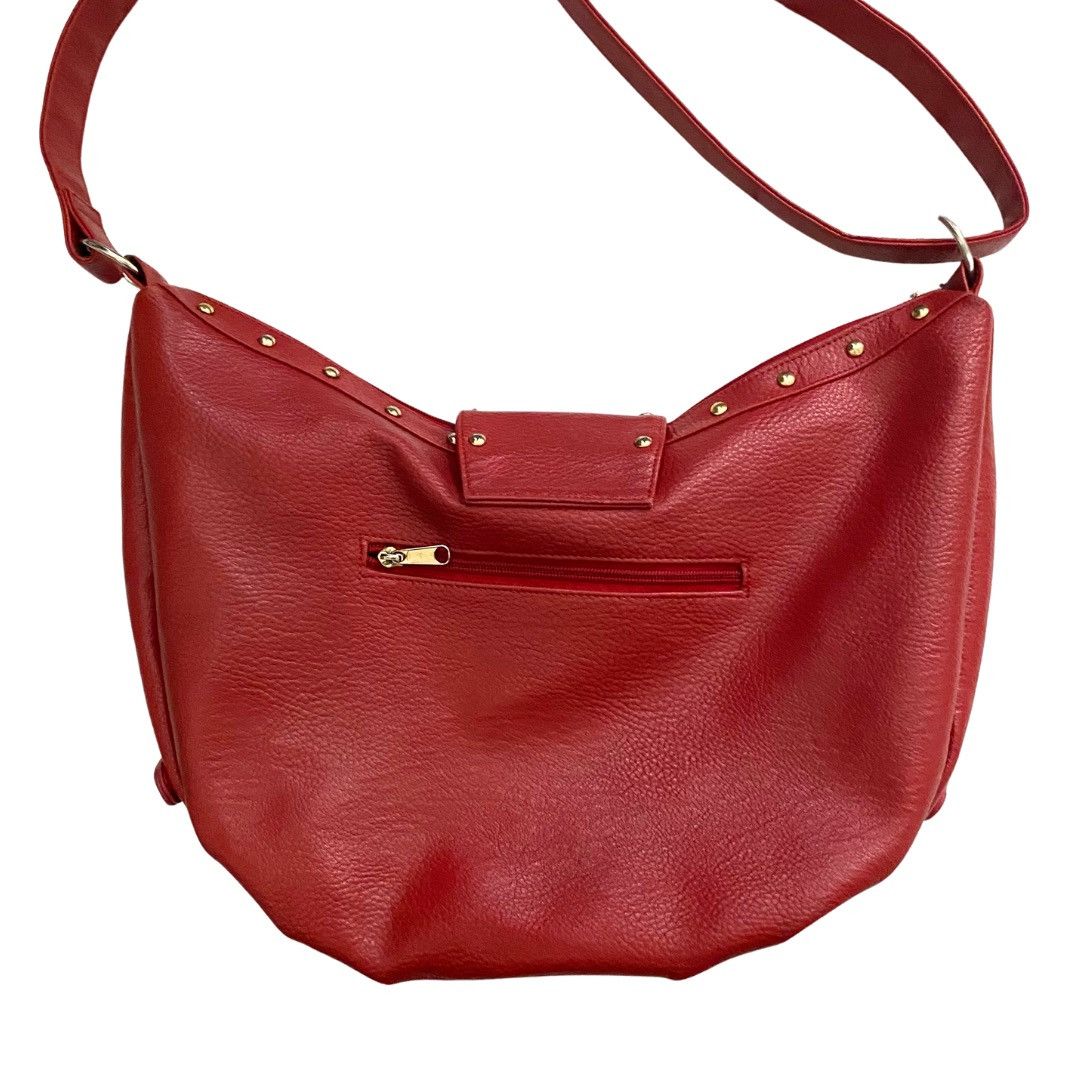 Japanese Brand × Vintage Vintage Leather Red Crossbody/Shoulder Bag (Huge Capacity) Size ONE SIZE - 3 Thumbnail
