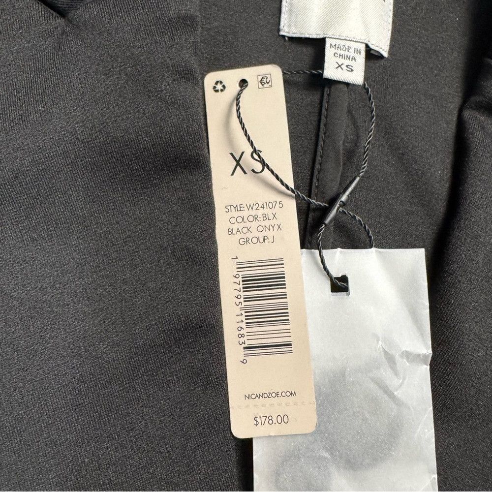 NIC+ZOE NWT New $178 NIC + ZOE Ponte Black Blazer Size XS Size XS / US 0-2 / IT 36-38 - 7 Thumbnail
