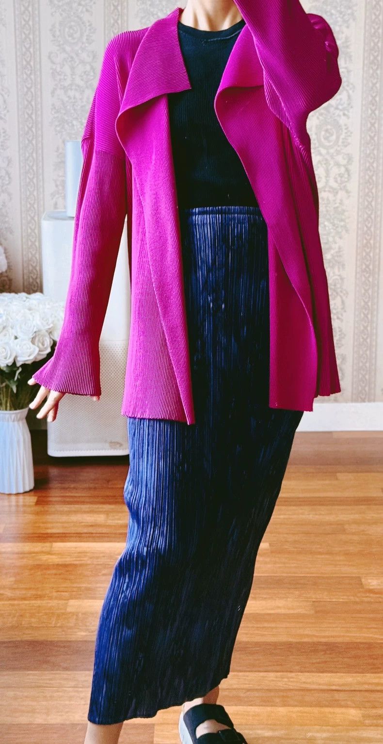 Issey Miyake issey miyake size:3 Rose-red cardigan Size XS / US 0-2 / IT 36-38 - 5 Thumbnail