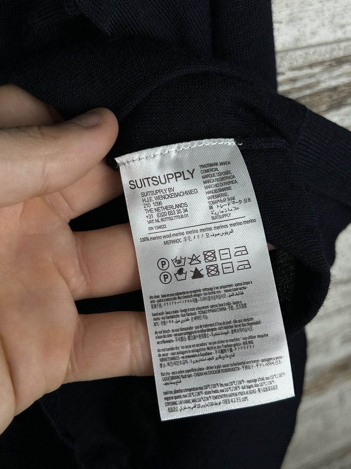 Suitsupply × Vintage Mens Suitsupply merino wool sweater luxury size L knitwear Size US L / EU 52-54 / 3 - 8 Thumbnail