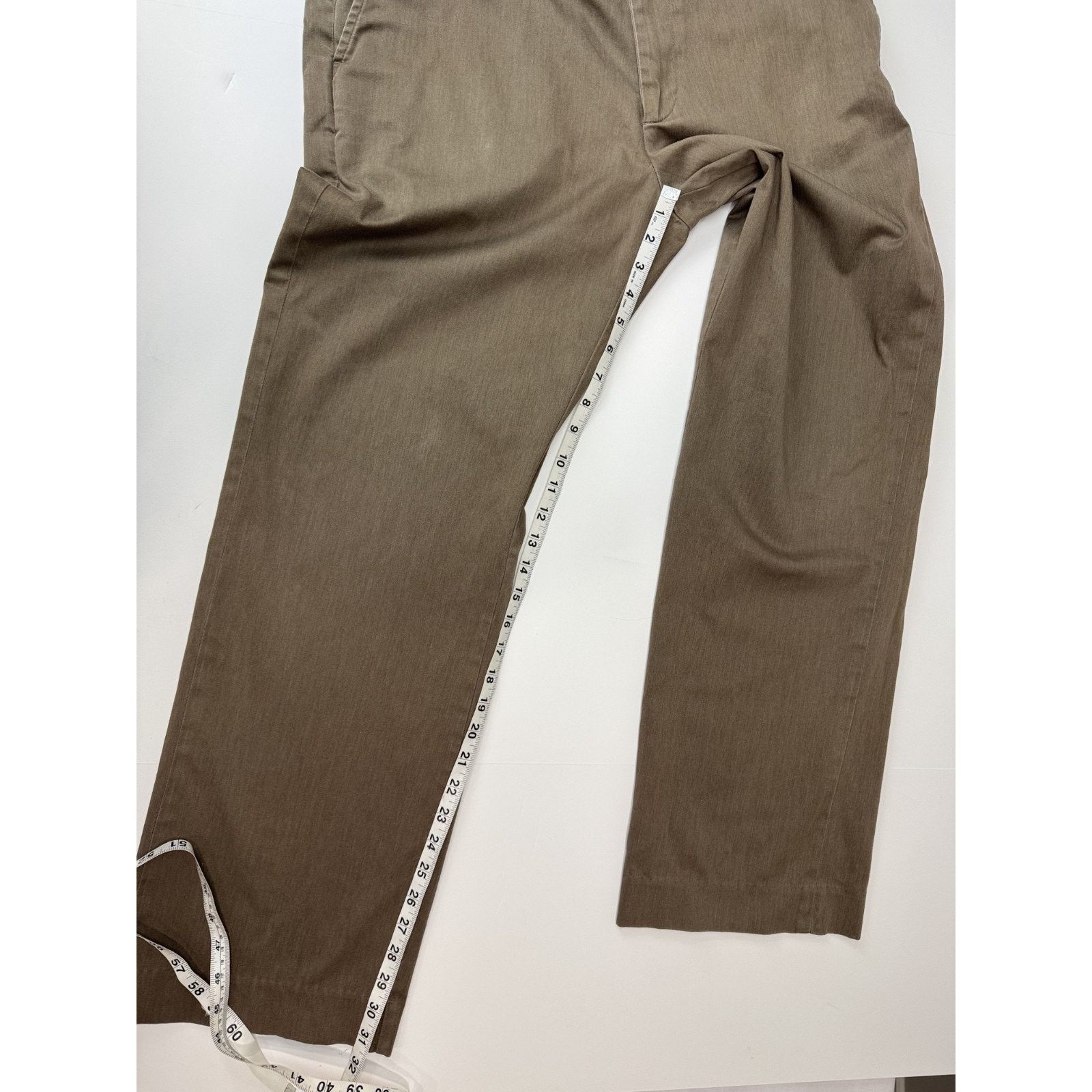 Gap GAP Men's Brown Straight Fit Pants Stretch Chinos 34 * 32 Size US 34 / EU 50 - 4 Thumbnail