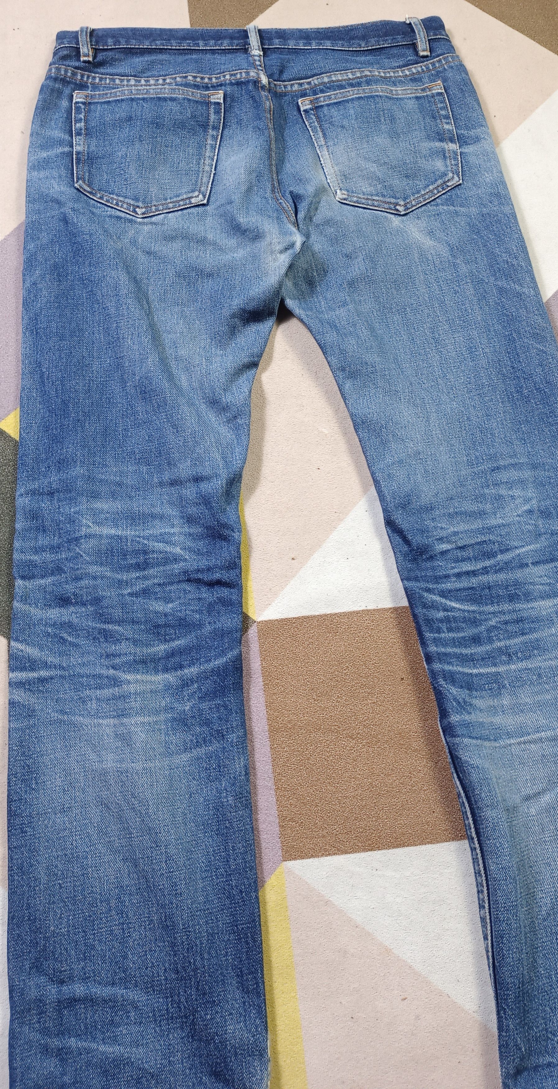 A.P.C. A.P.C Jean Droit Etroit Full Selvedge Distressed Jeans Size US 32 / EU 48 - 10 Thumbnail