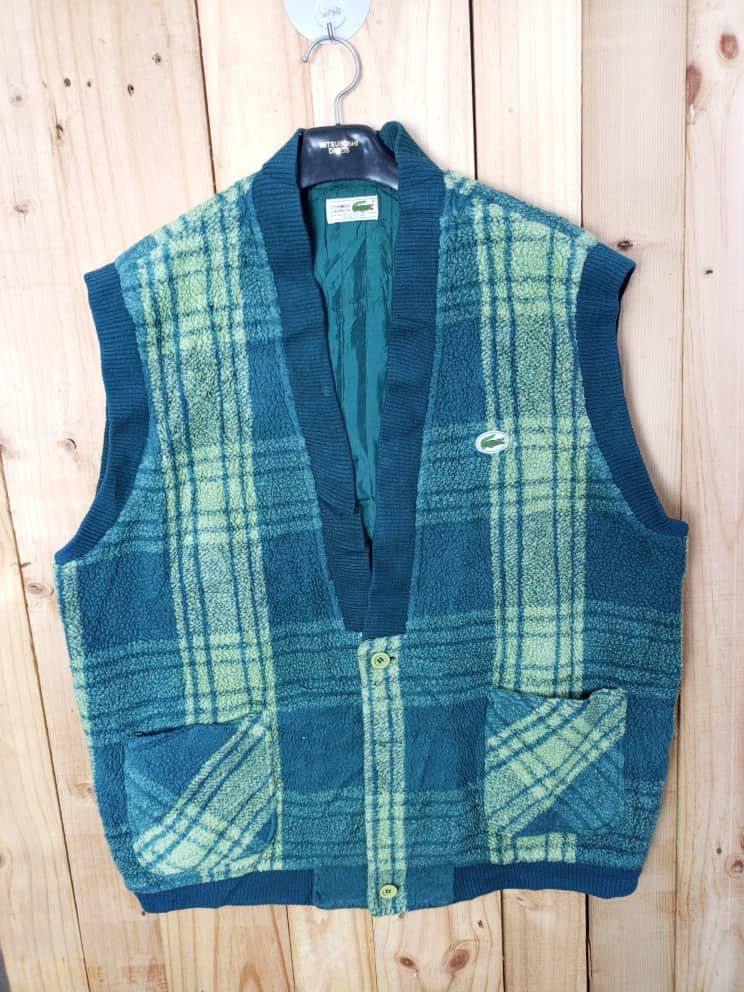 Lacoste × Vintage Vintage Lacoste Vest Jacket Size US XL / EU 56 / 4 - 1 Thumbnail