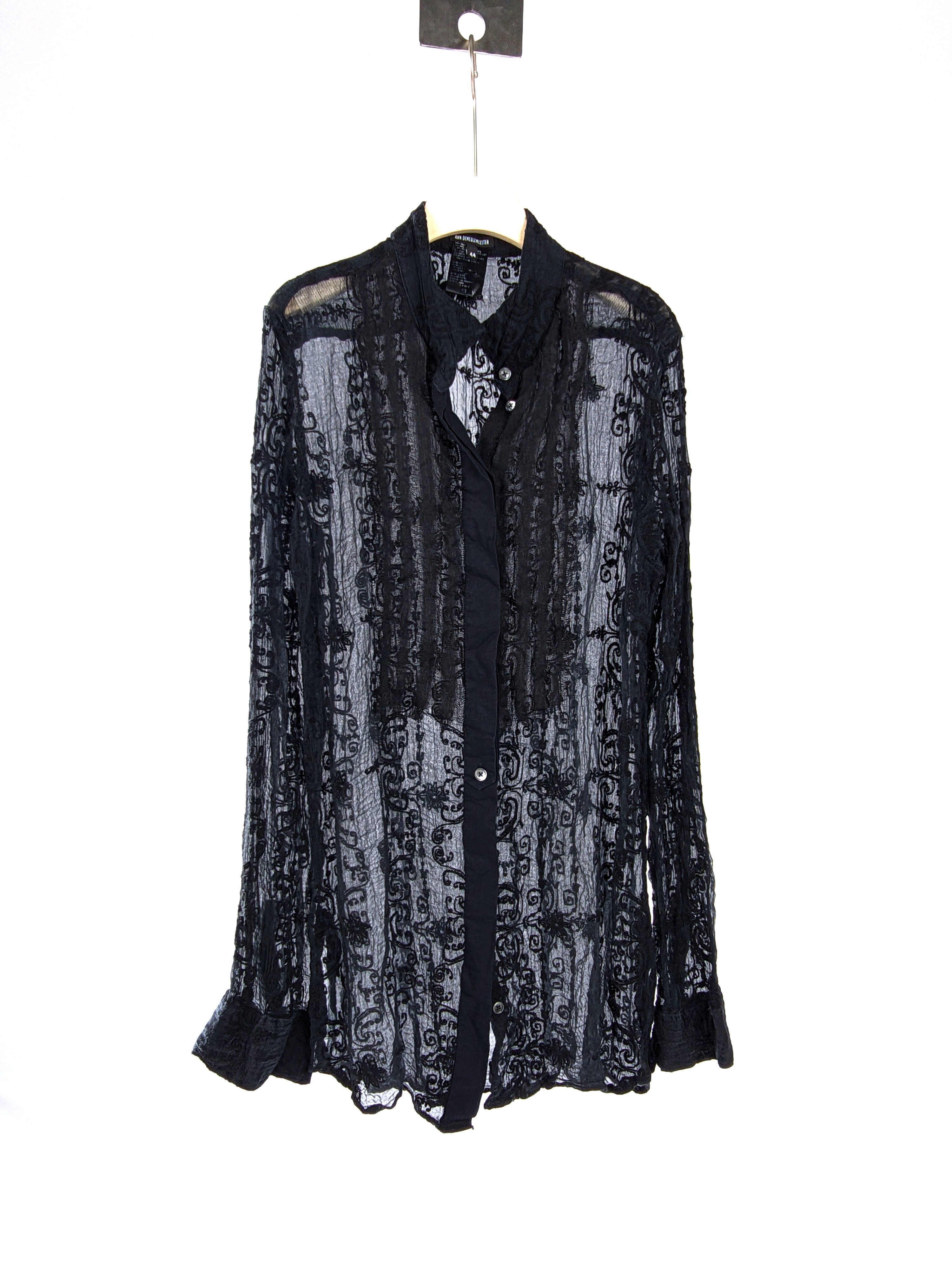 Ann Demeulemeester Ann Demeulemeester lace blouse Size M / US 6-8 / IT 42-44 - 3 Thumbnail