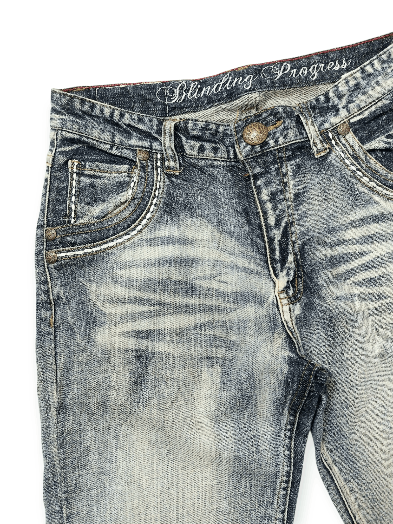 Vintage Vintage Panaspur Y2K Aesthetic Wash Straight Leg Denim Jeans Size US 30 / EU 46 - 8 Thumbnail