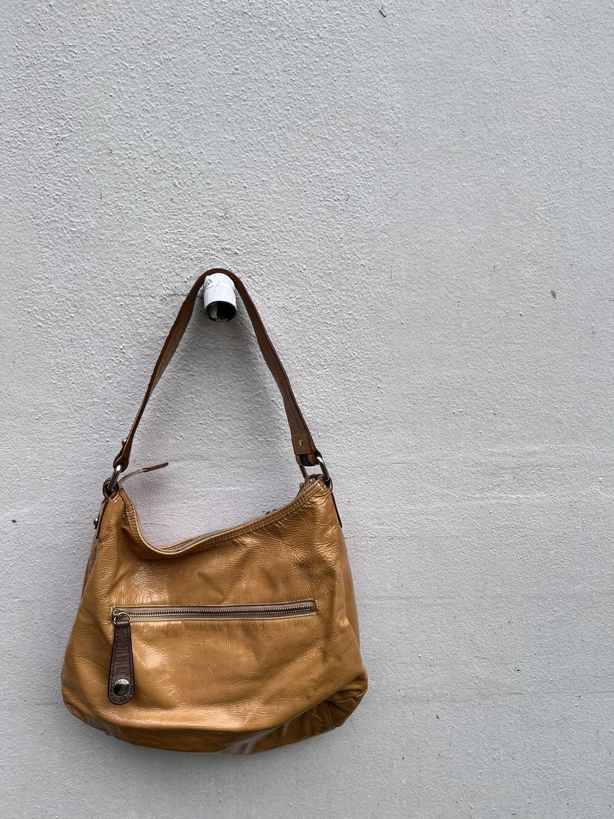 Vintage MUSTARD HOBO LEATHER BAG “PERLINA NEW YORK” Size ONE SIZE - 7 Thumbnail