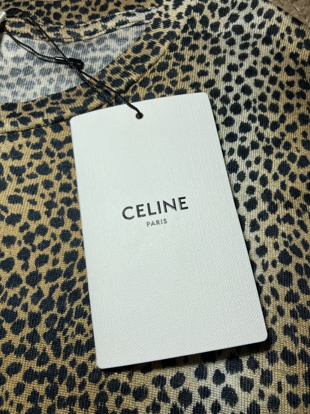 Celine SS19 Celine Cheetah Silk Shirt Crew 2019 Animal Print Hedi Size US S / EU 44-46 / 1 - 4 Thumbnail