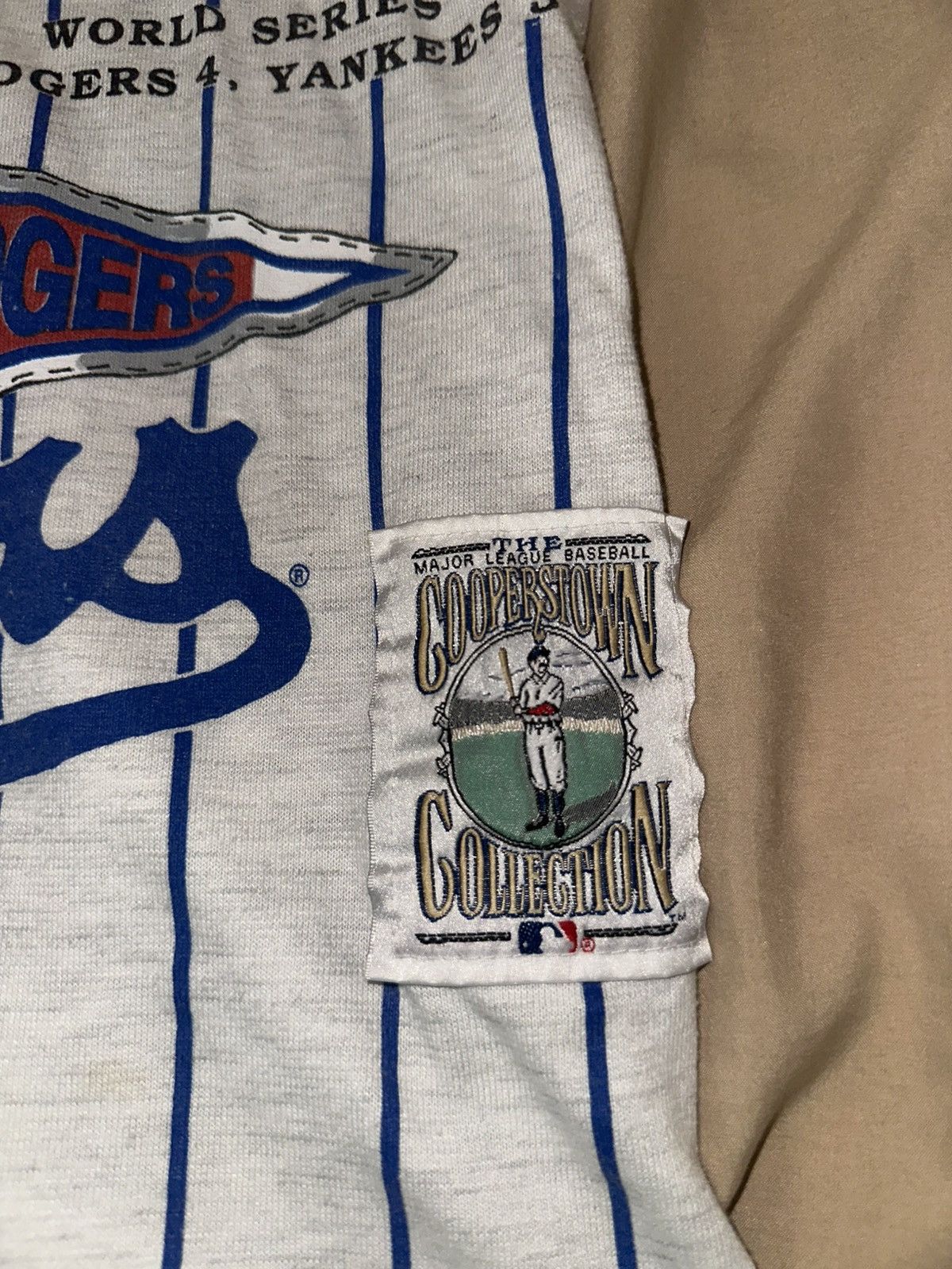 Other Vintage Long Gone Brooklyn Dodgers 1955 World Series Tee Size US XL / EU 56 / 4 - 4 Thumbnail