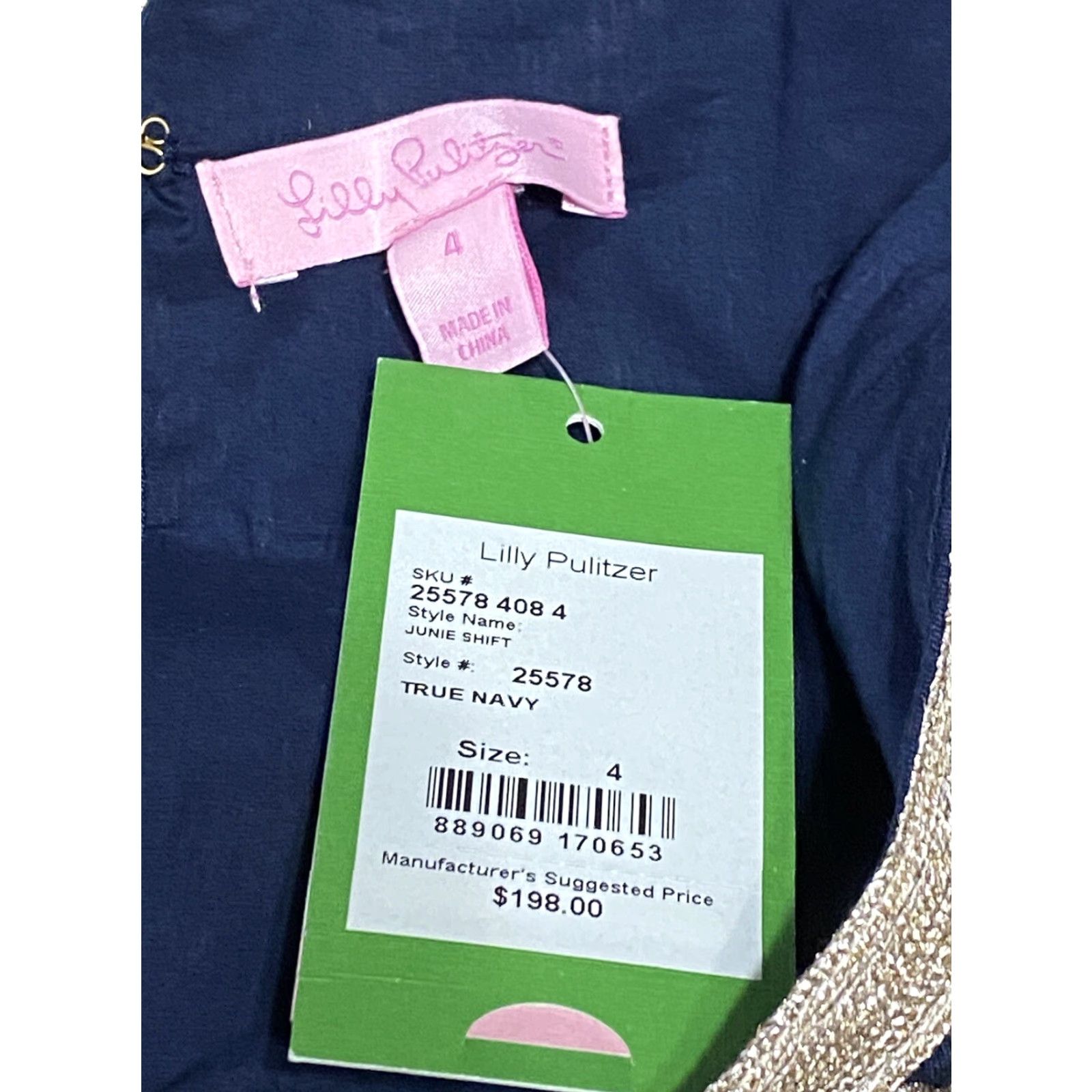 Lilly Pulitzer Junie Navy Gold Pique Shift Dress 4 NWT Slvless V-Neck Zip  Womens Dress Shif t Shift True Navy Gold Details 25578 NWT -  threedaughtersproperties.com