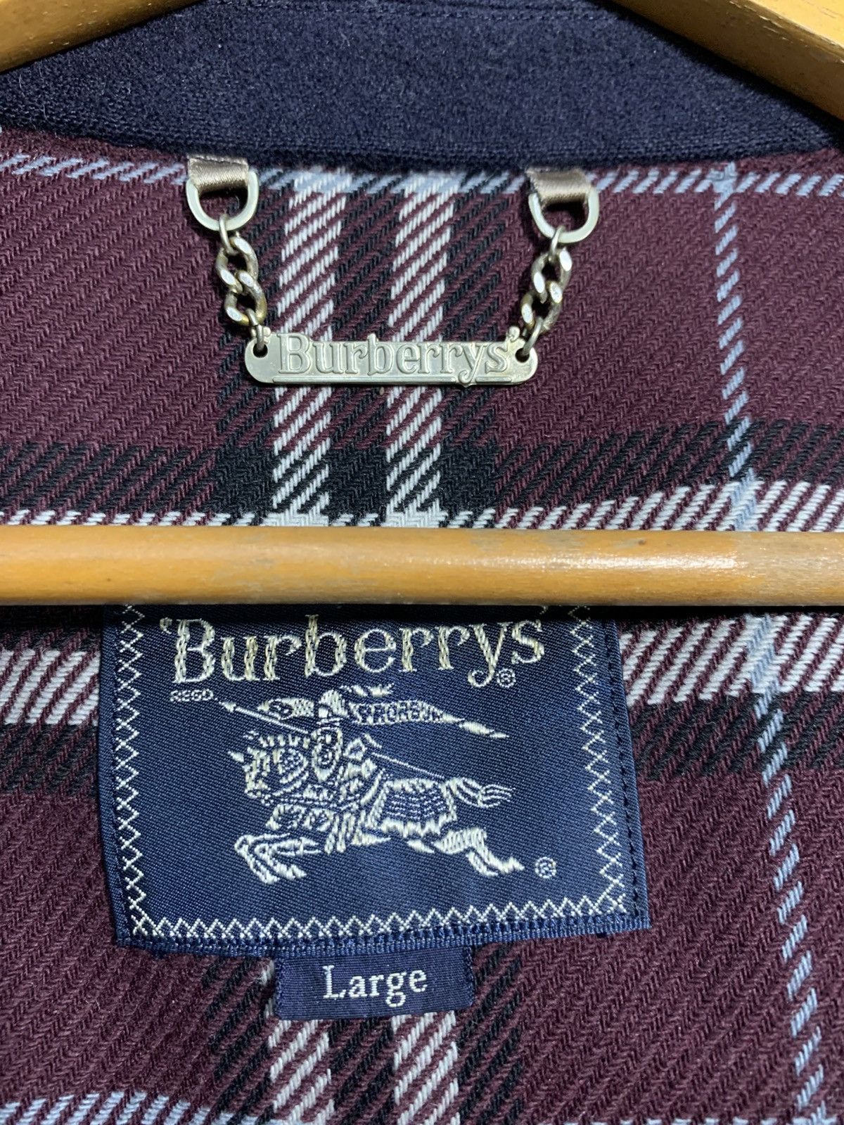 Burberry 🔥VTG BURBERRYS NOVACHECK WOOL COATS Size US L / EU 52-54 / 3 - 9 Thumbnail