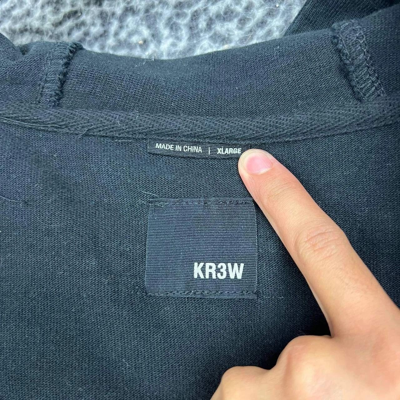 KREW Kr3w Hoodie Men Black Full Zip Long Sleeve Pocket Outdoor XL Size US XL / EU 56 / 4 - 6 Thumbnail
