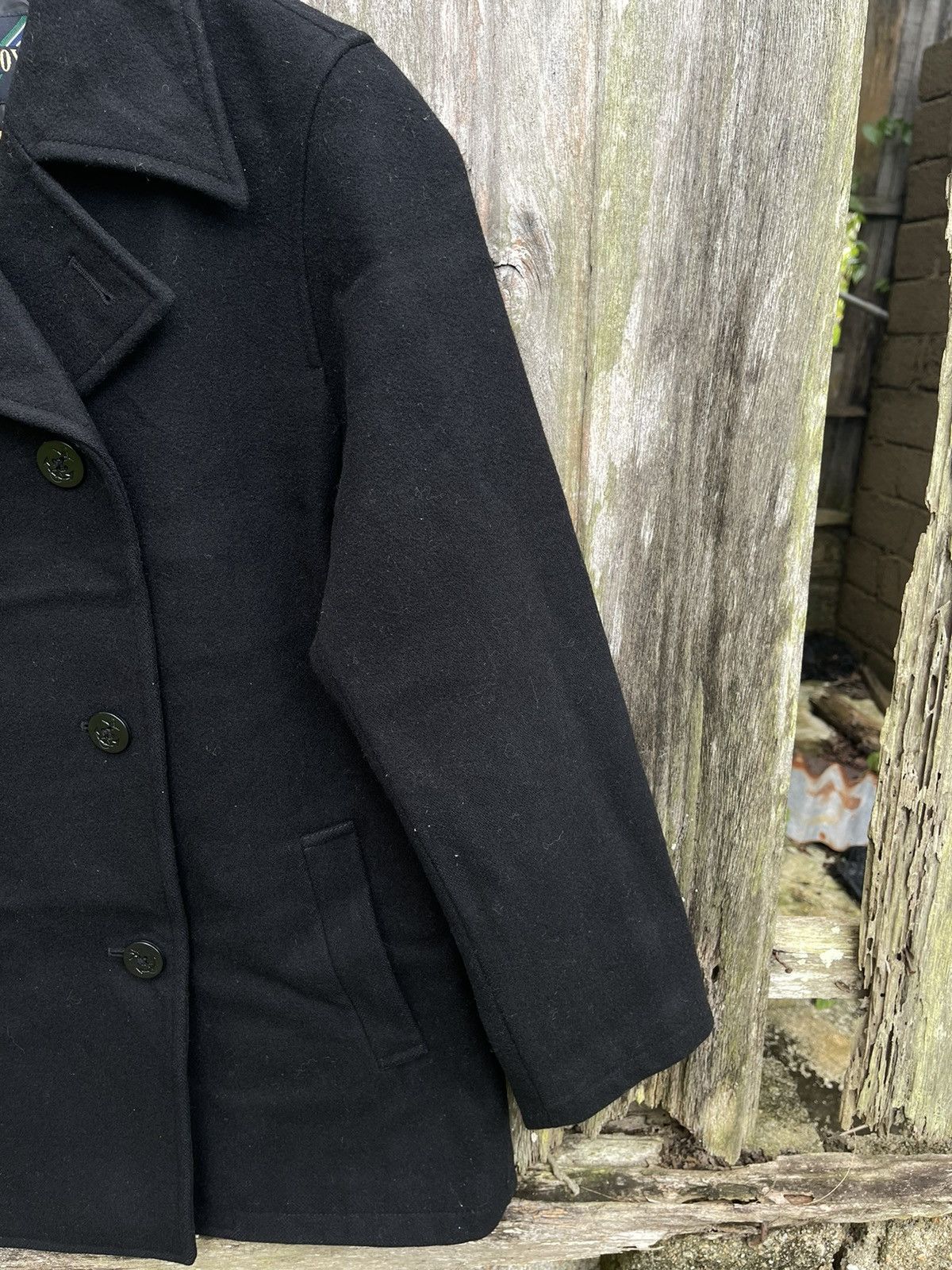 Designer East Boy Classic Wool Peacoat — Black (Fits M-L) Size US M / EU 48-50 / 2 - 5 Thumbnail