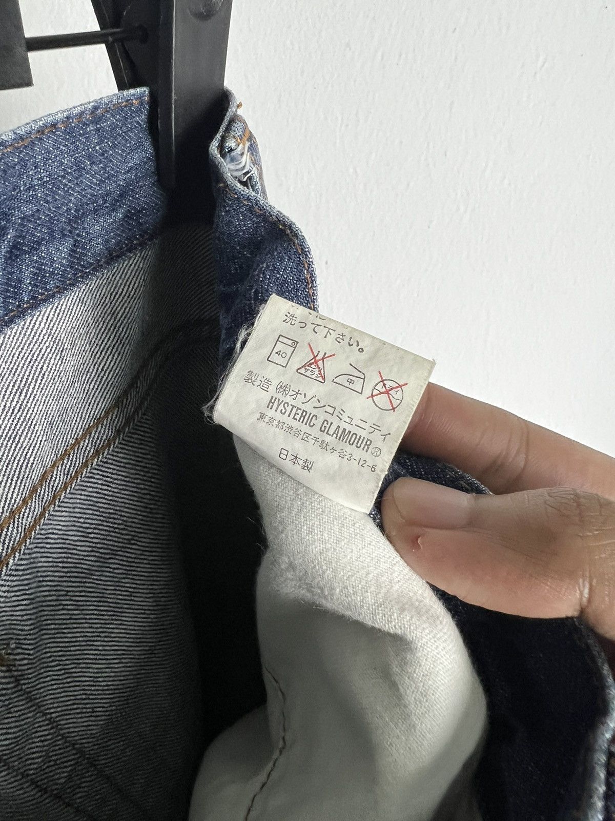 Hysteric Glamour × Vintage Vintage Hysteric Glamour Skinny Jeans V Stripe Pockets Size 31" - 4 Thumbnail