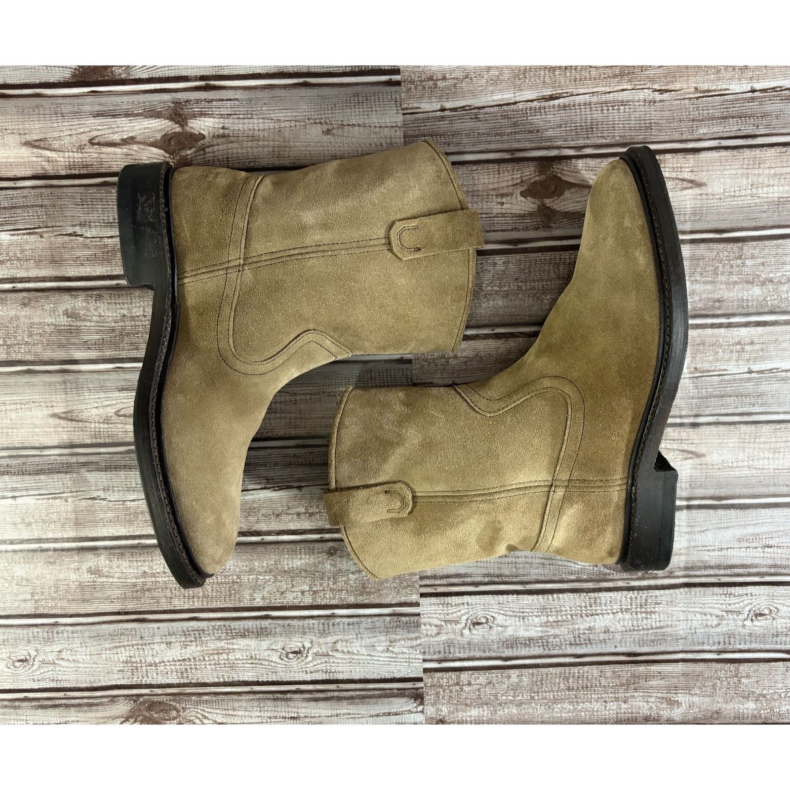 Allen Edmonds Allen Edmonds Dallas Roper Boots Burnt Sugar Suede Leather s Size US 9 / EU 42 - 5 Thumbnail