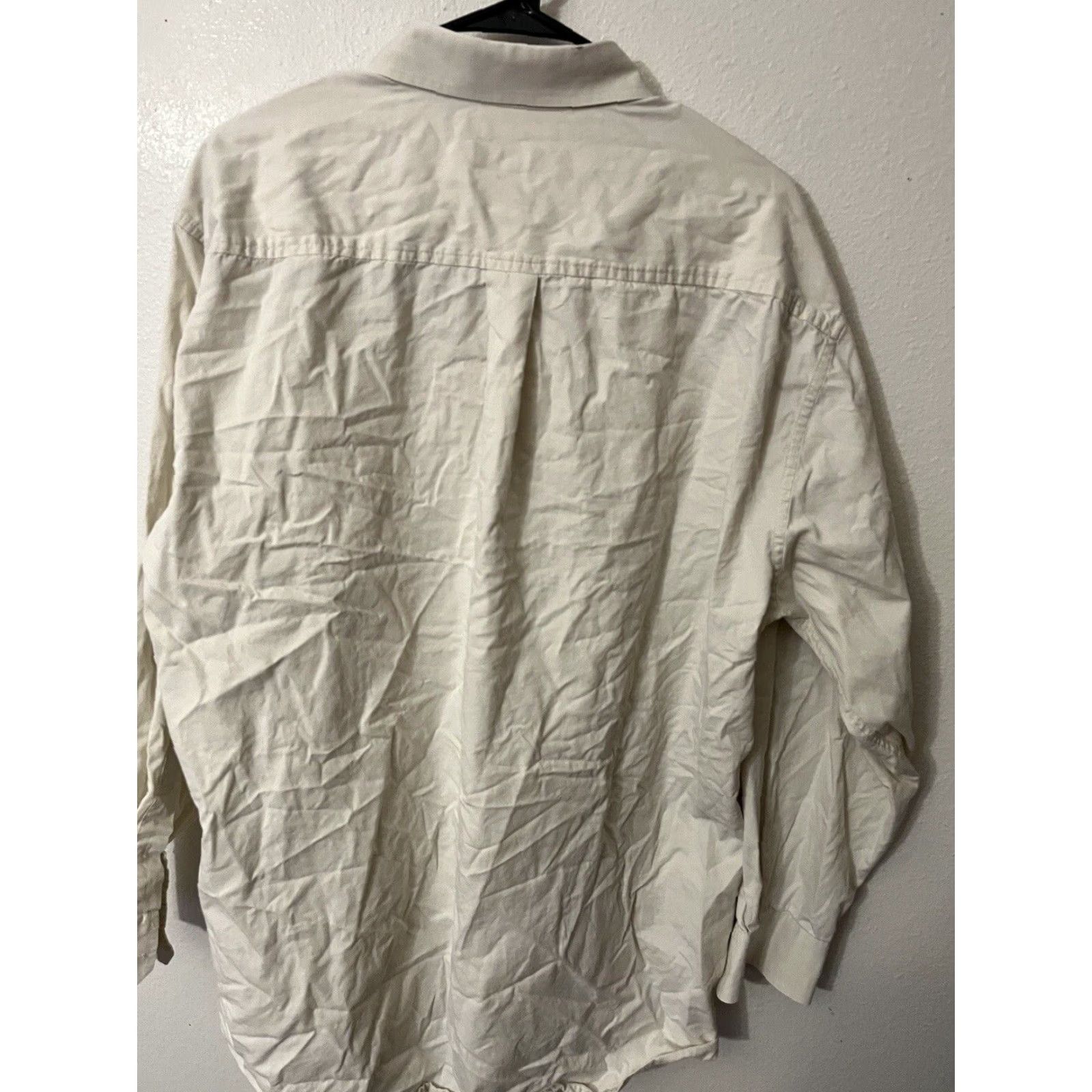 Dockers VINTAGE DOCKERS Casual Long Sleeve Button-Up Shirt 100% Cotton Beige XL Mens Size US XL / EU 56 / 4 - 3 Thumbnail