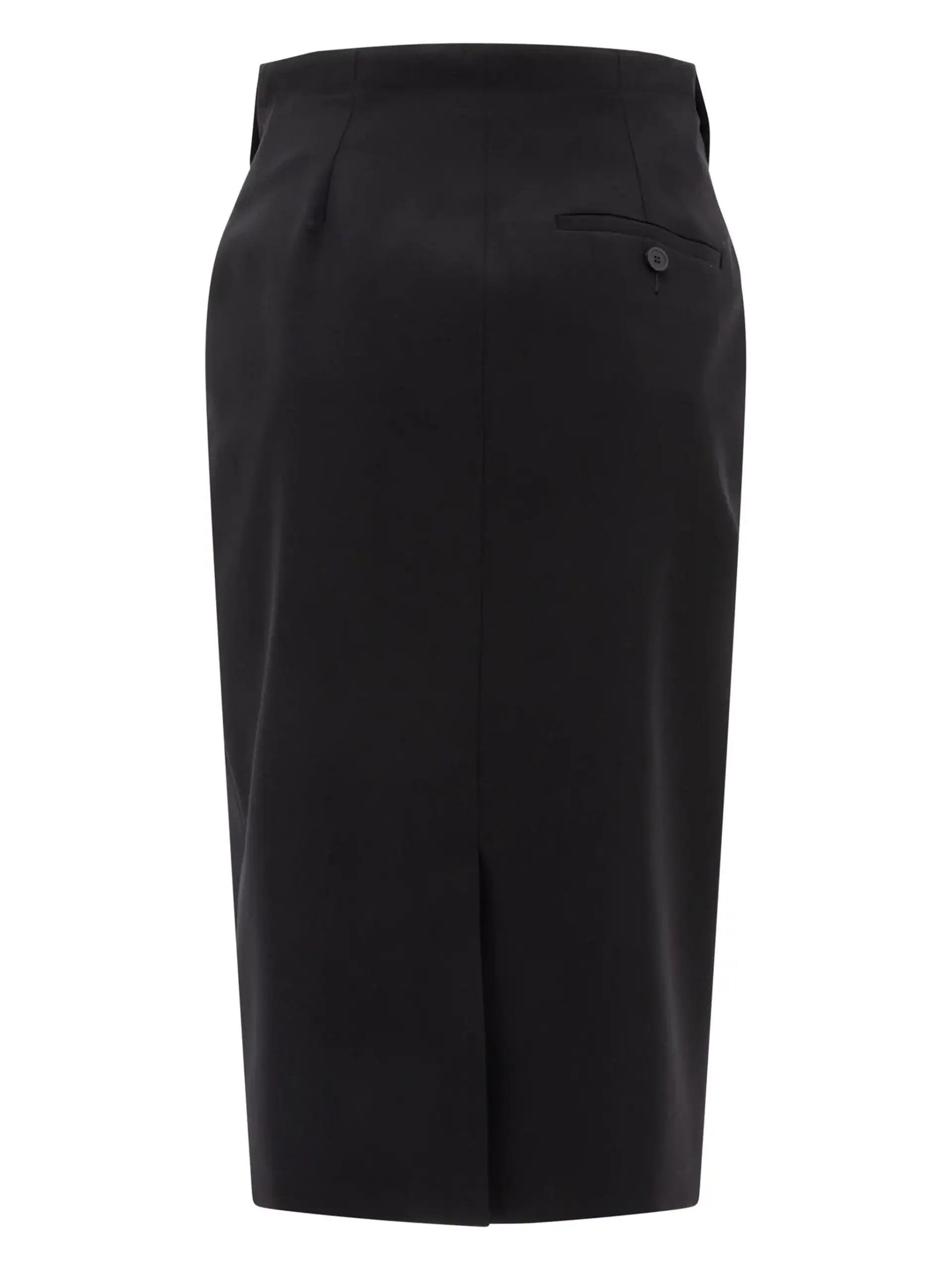 Alexander McQueen o1srvl11e0226 Zipped Pencil Skirt In Black Size 27" / US 4 / IT 40 - 3 Thumbnail