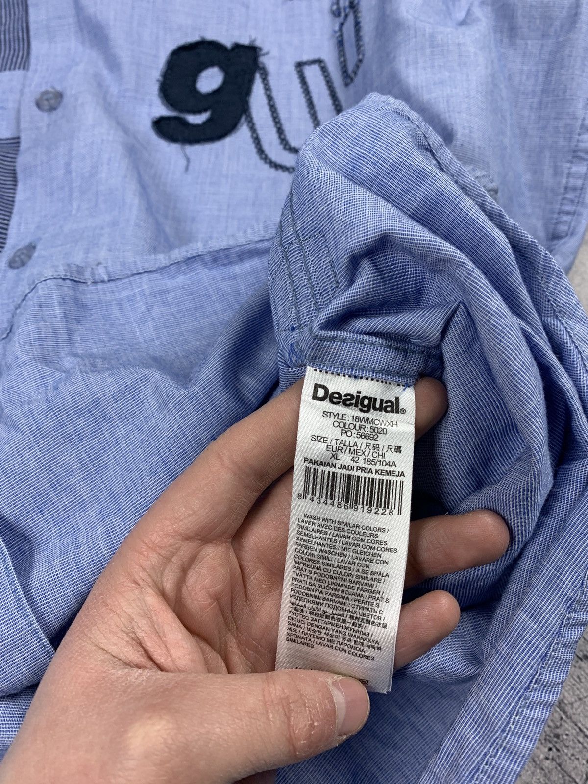 Desigual Desigual Avant Garde Patchwork Shirt Top Y2K Long Sleeve Size US XL / EU 56 / 4 - 10 Thumbnail