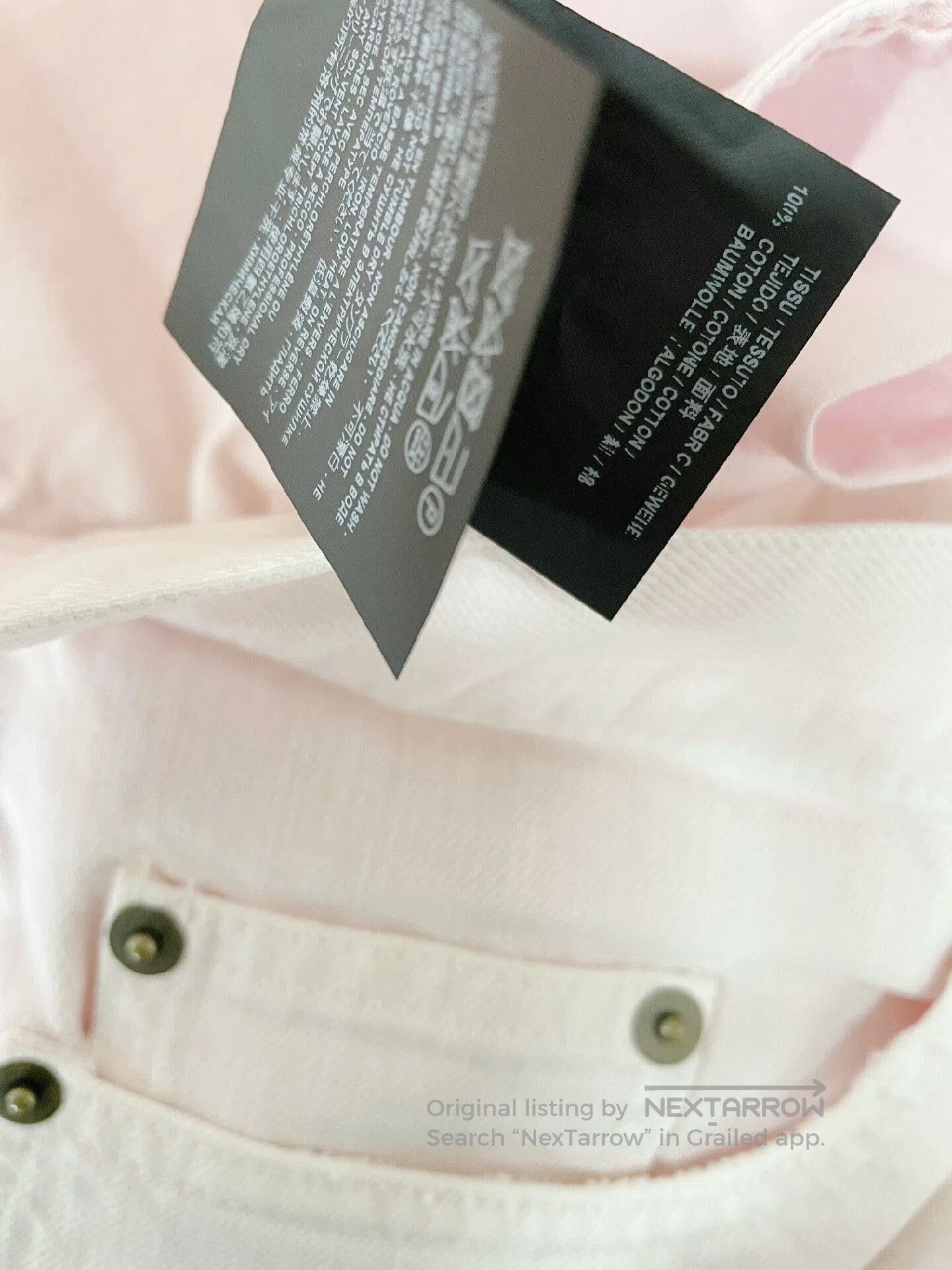 Saint Laurent Paris Saint Laurent SLP D02 Pink Denim Jeans. Size US 30 / EU 46 - 9 Thumbnail