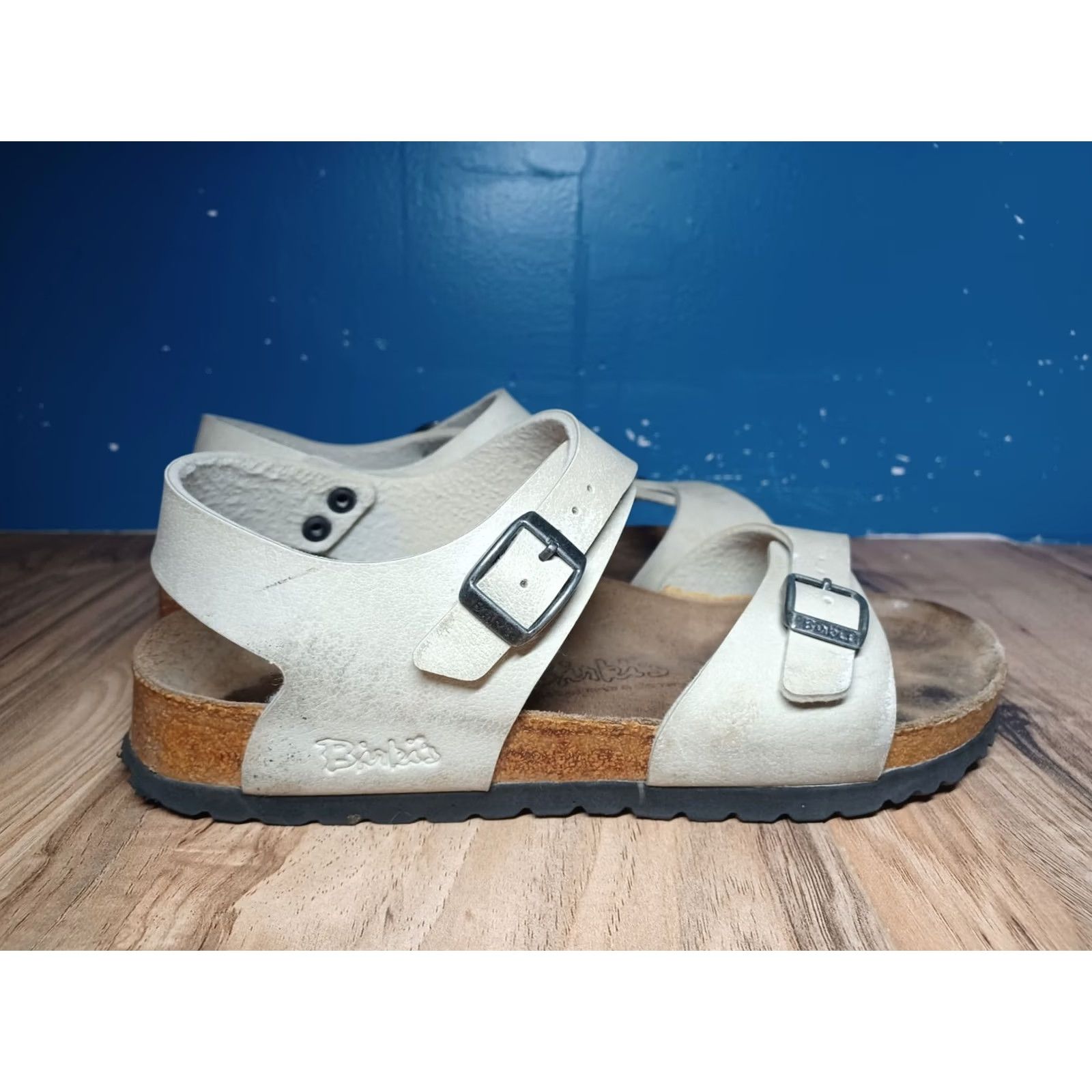 Birkenstock Birkenstock Fussbett 250 Beige W 8 M Mens Casual Slip-On Sandals Size US 6 / EU 39 - 4 Thumbnail