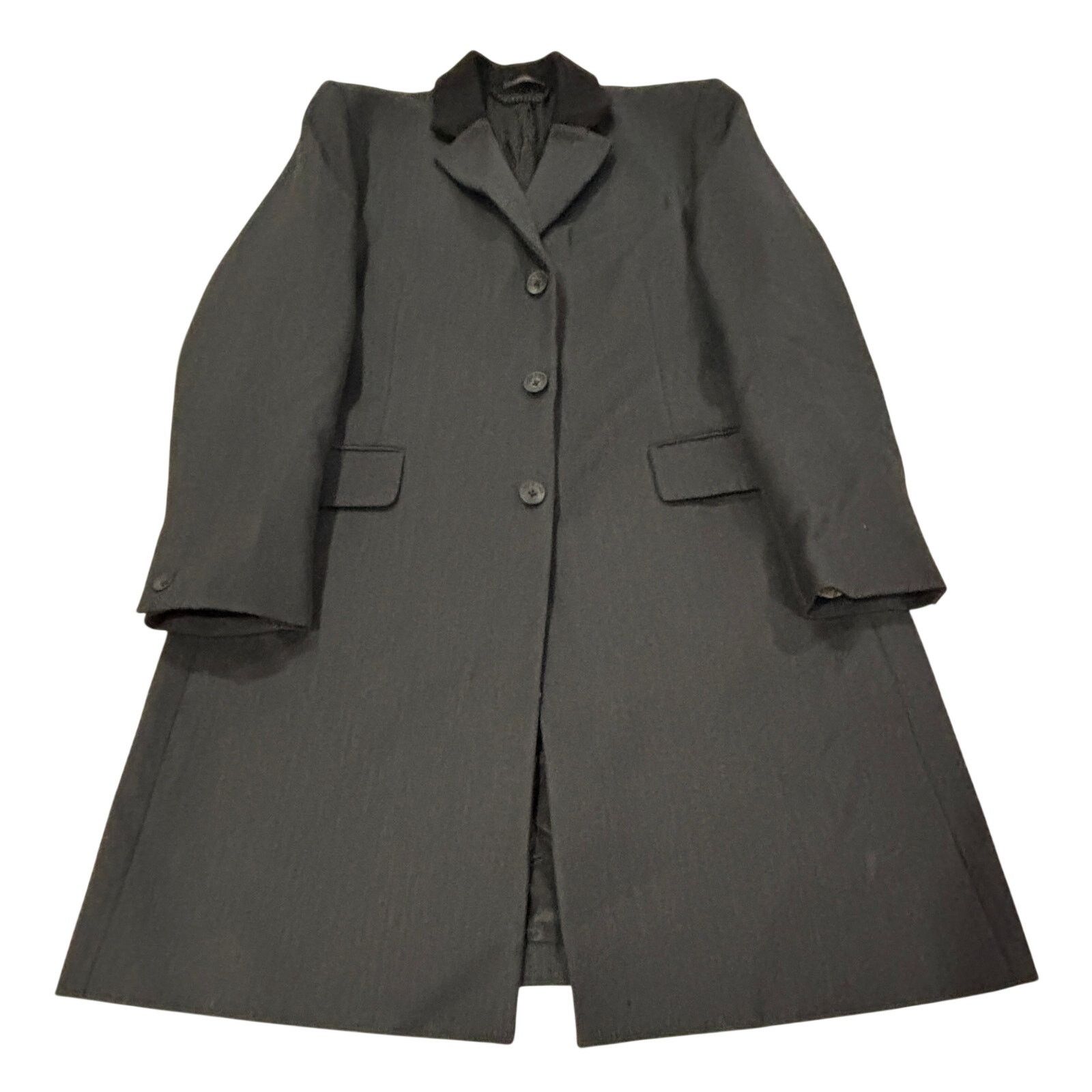 Rag & Bone *R43 RAG & BONE Men's Yorke Wool Top Coat Gray Size 44 Size US L / EU 52-54 / 3 - 1 Thumbnail