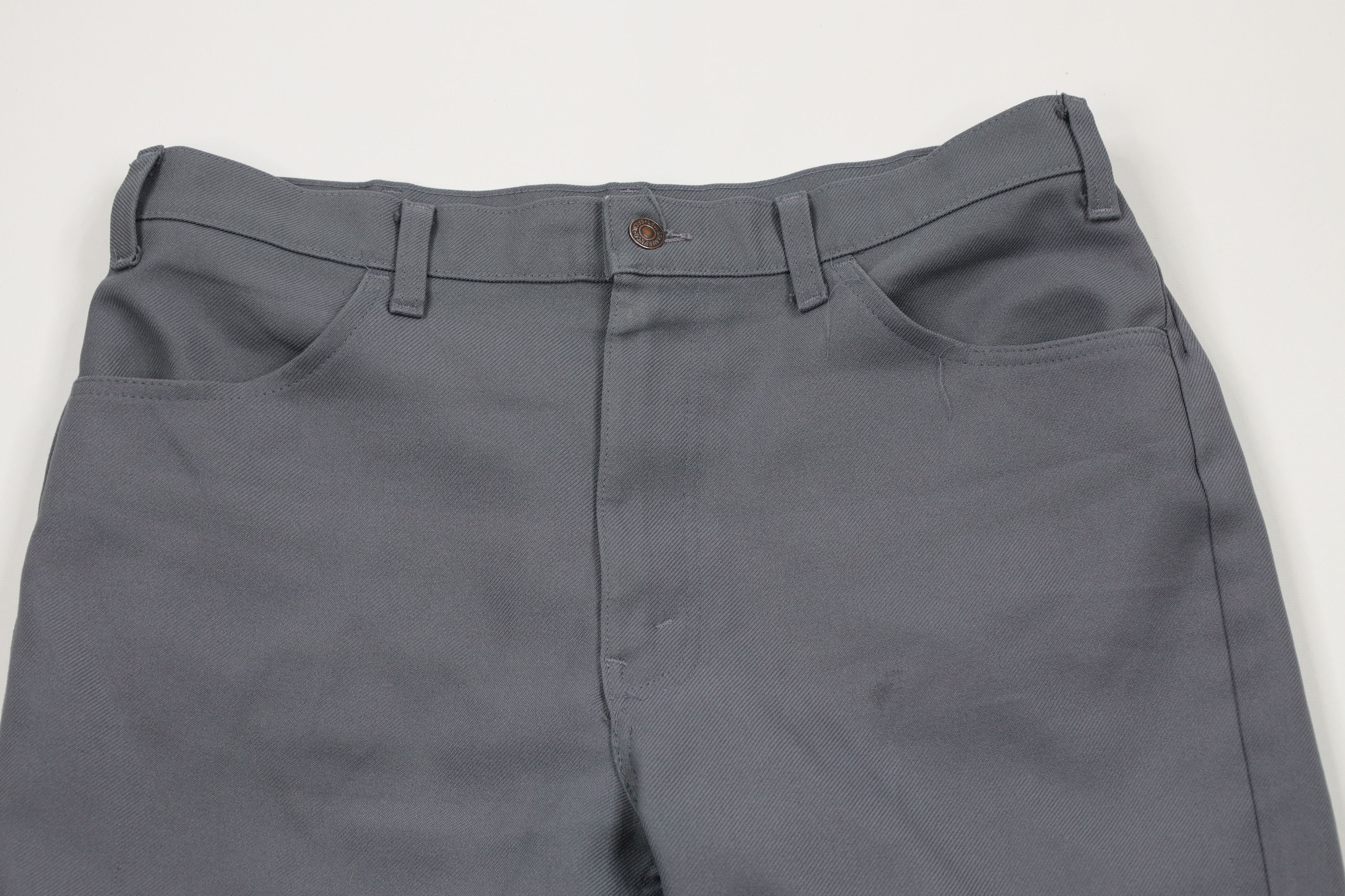 Levi's × Vintage Vintage 70s Levis Knit Wide Leg Bell Bottoms Chino Pants USA Size US 34 / EU 50 - 2 Thumbnail