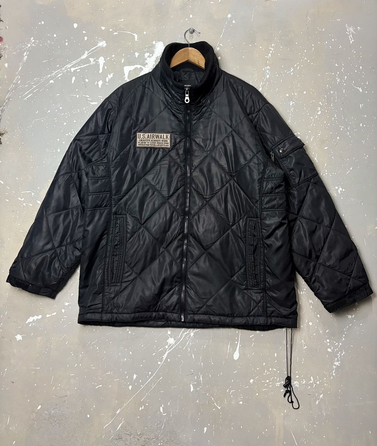 Airwalk Airwalk A DailyDoes Of Freedom Quilted Down Black Jackets Size US XL / EU 56 / 4 - 2 Thumbnail