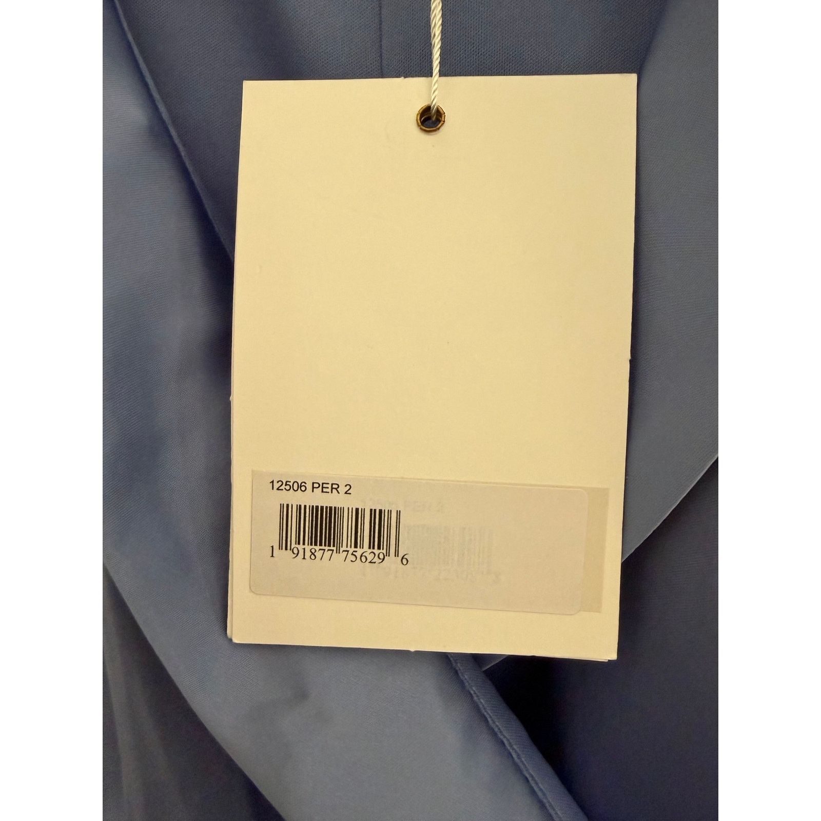Mac Duggal MAC DUGGAL 12506 cocktail wrap periwinkle blue dress Size XS / US 0-2 / IT 36-38 - 6 Thumbnail