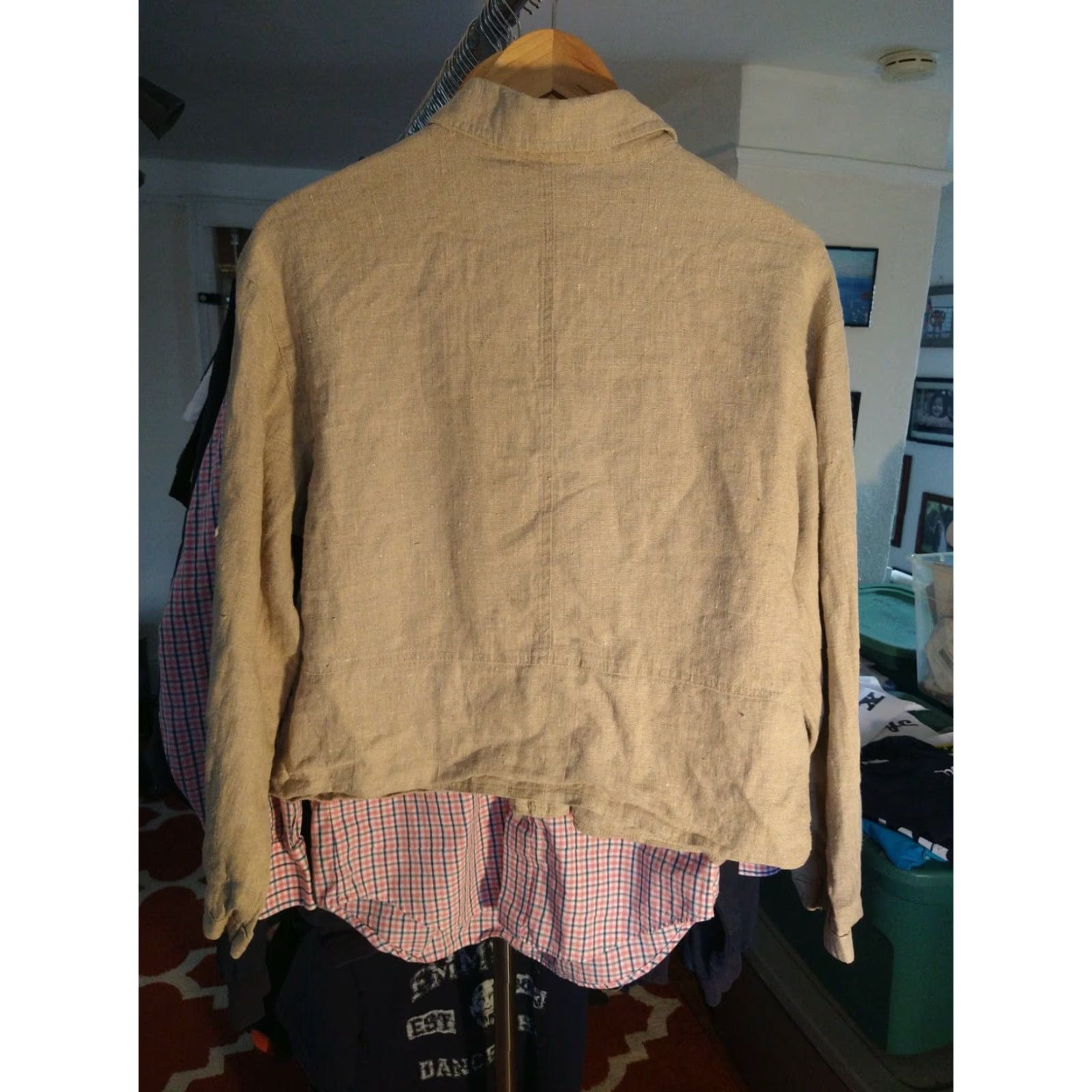 Vintage VINTAGE Studio Linen Shirt Ladies Beige 12 USA Comfort Size 12 Womens Size XL / US 12-14 / IT 48-50 - 5 Thumbnail
